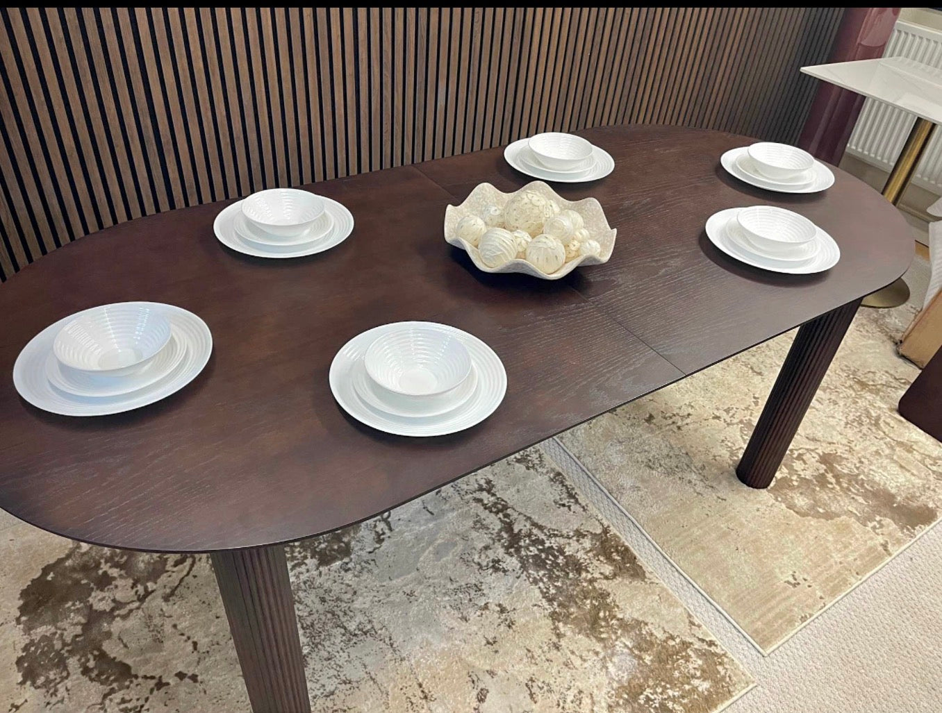 Skylar Oval Extendable Wooden Dining Table