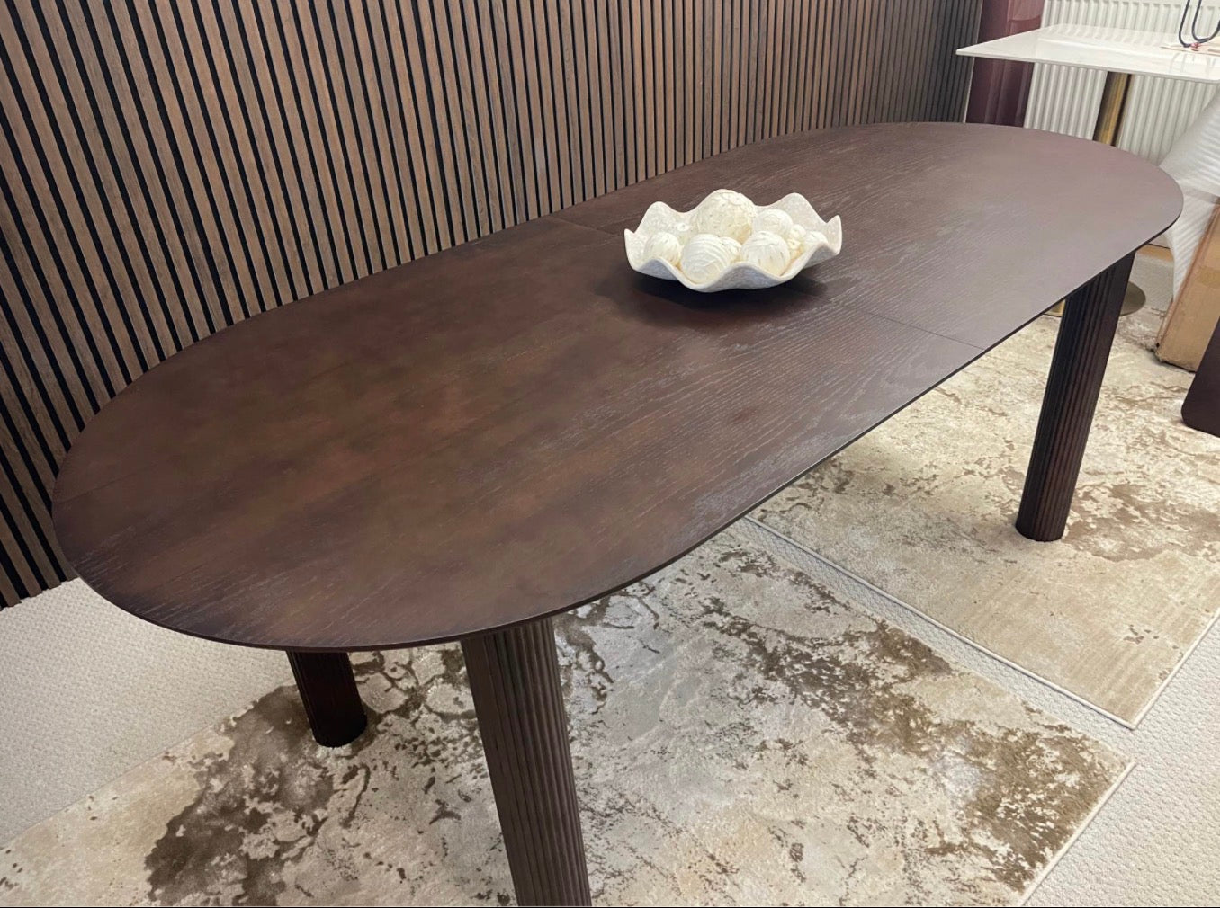 Skylar Oval Extendable Wooden Dining Table