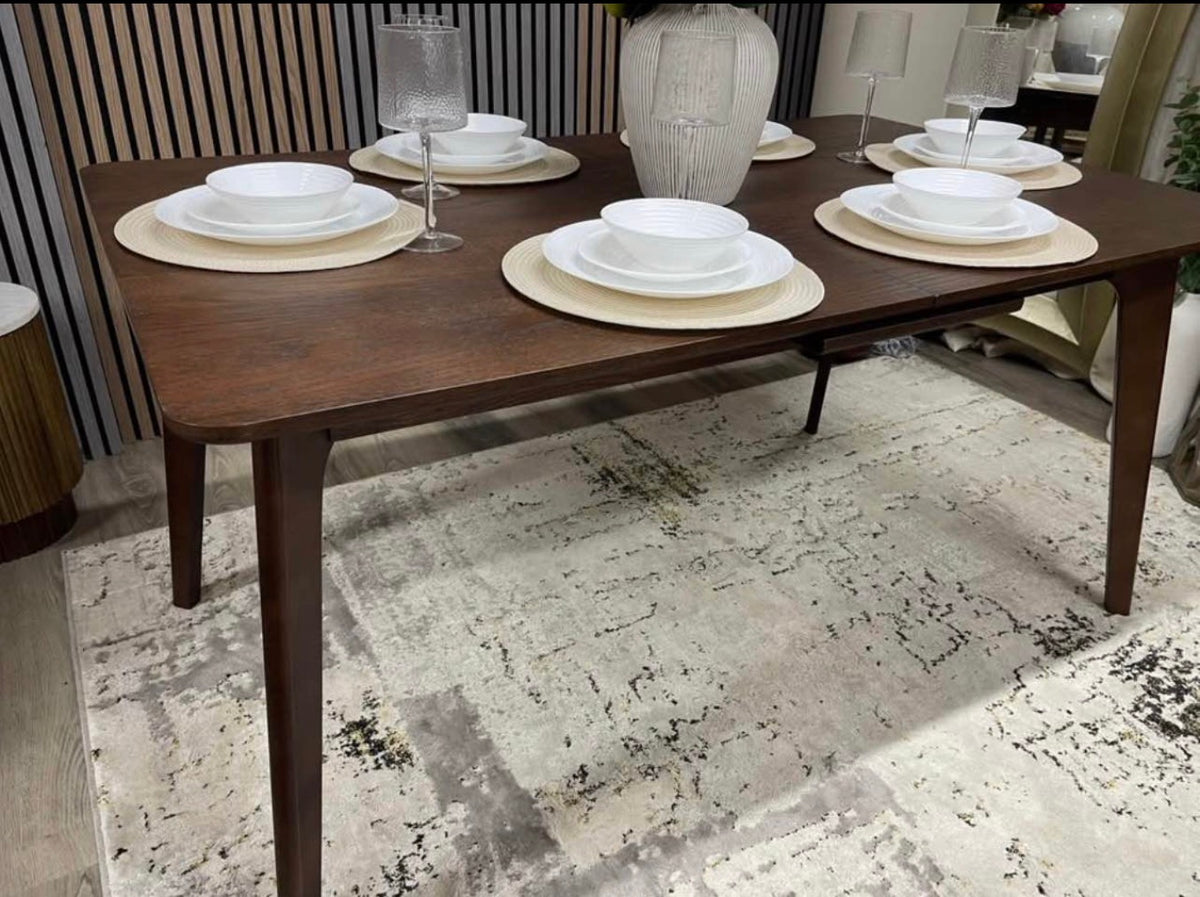 Rectangle Wooden Extendable Dining Table