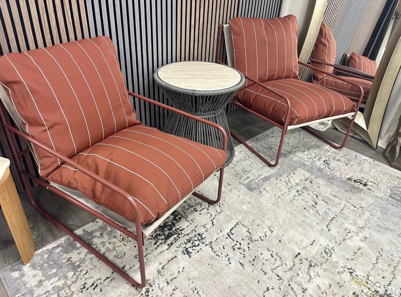 Red Garden Bistro Set