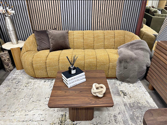 Ivy 3 Seater Speckled Honey Boucle Sofa
