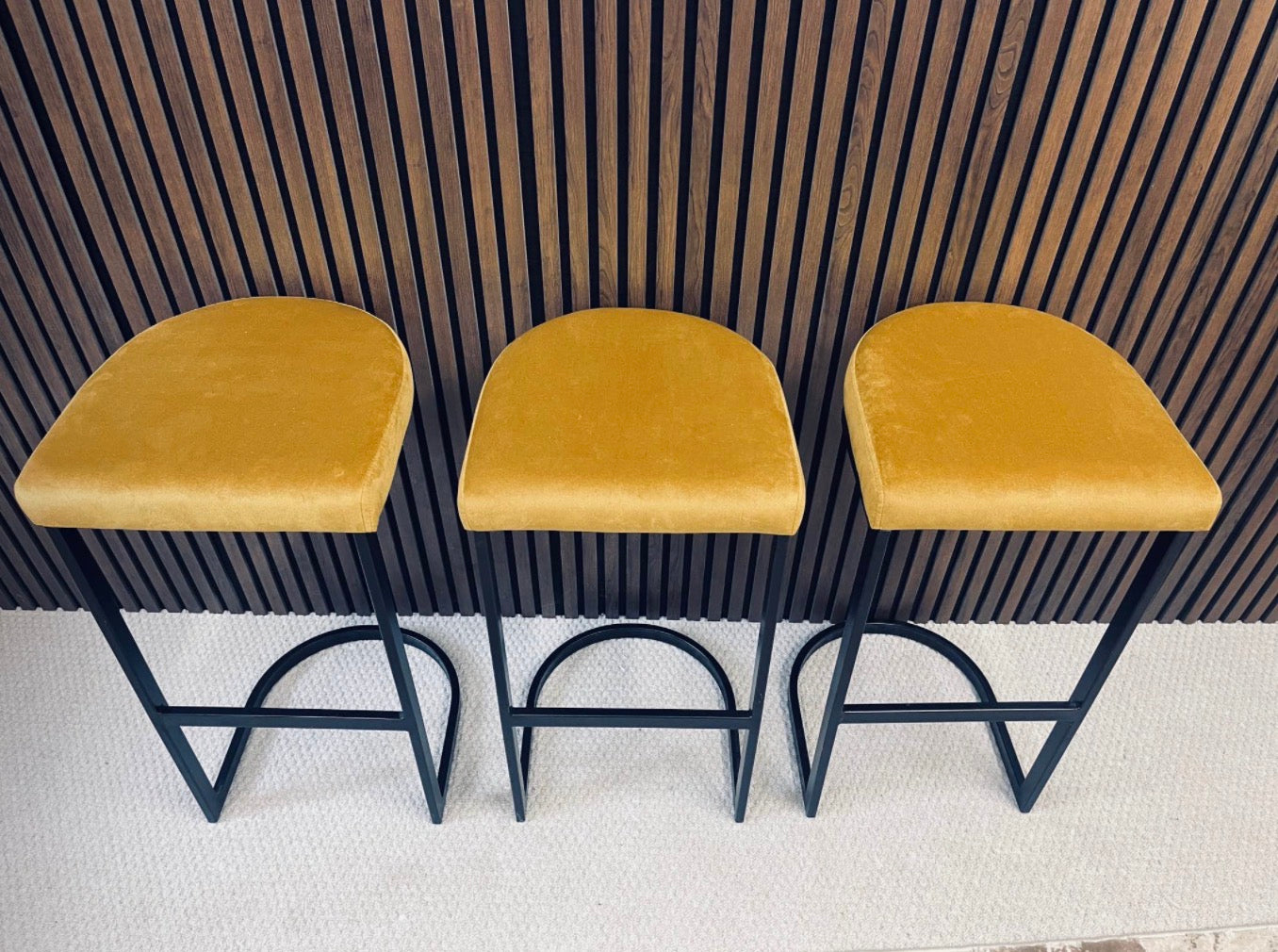 Mustard Yellow Barstool x3