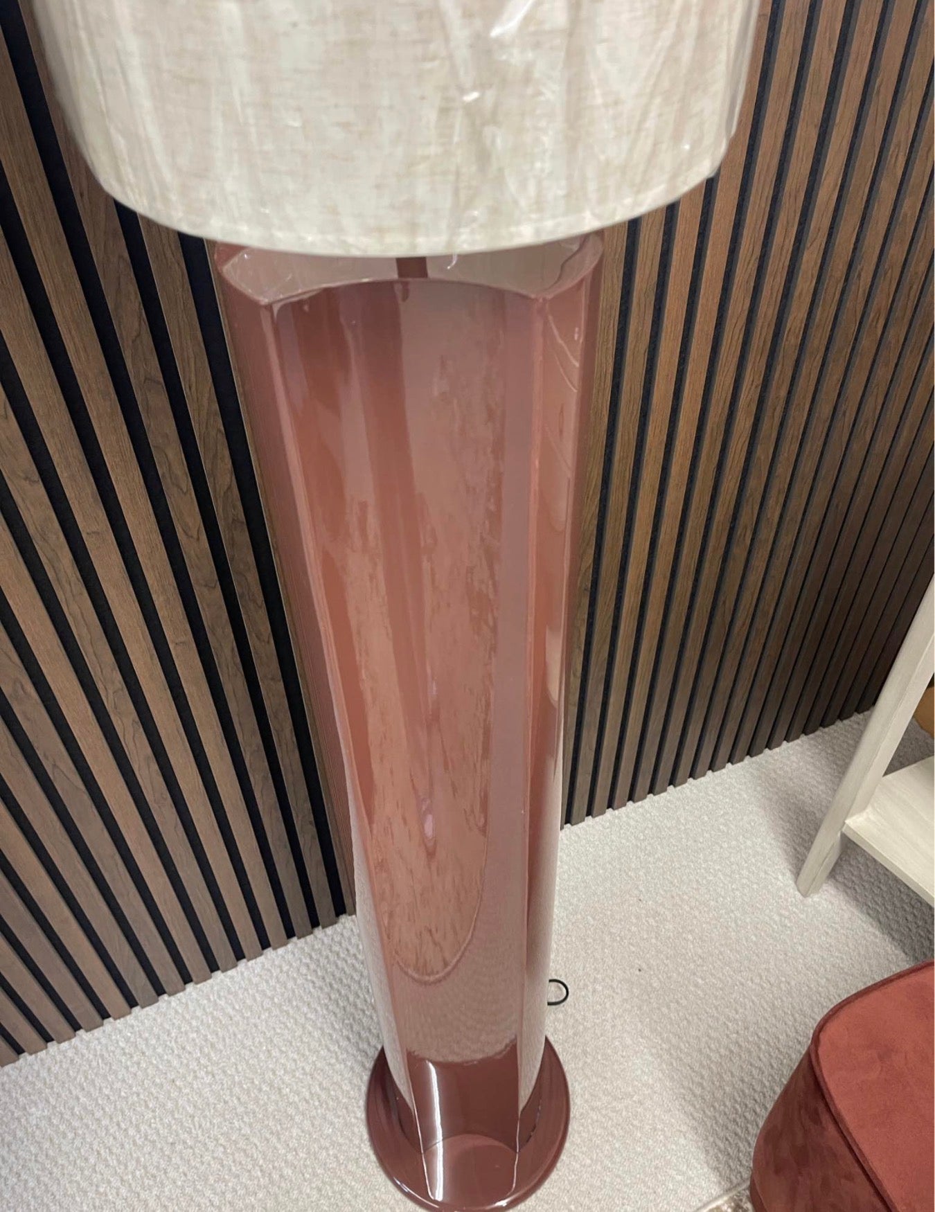 Burgundy Floor Lamp