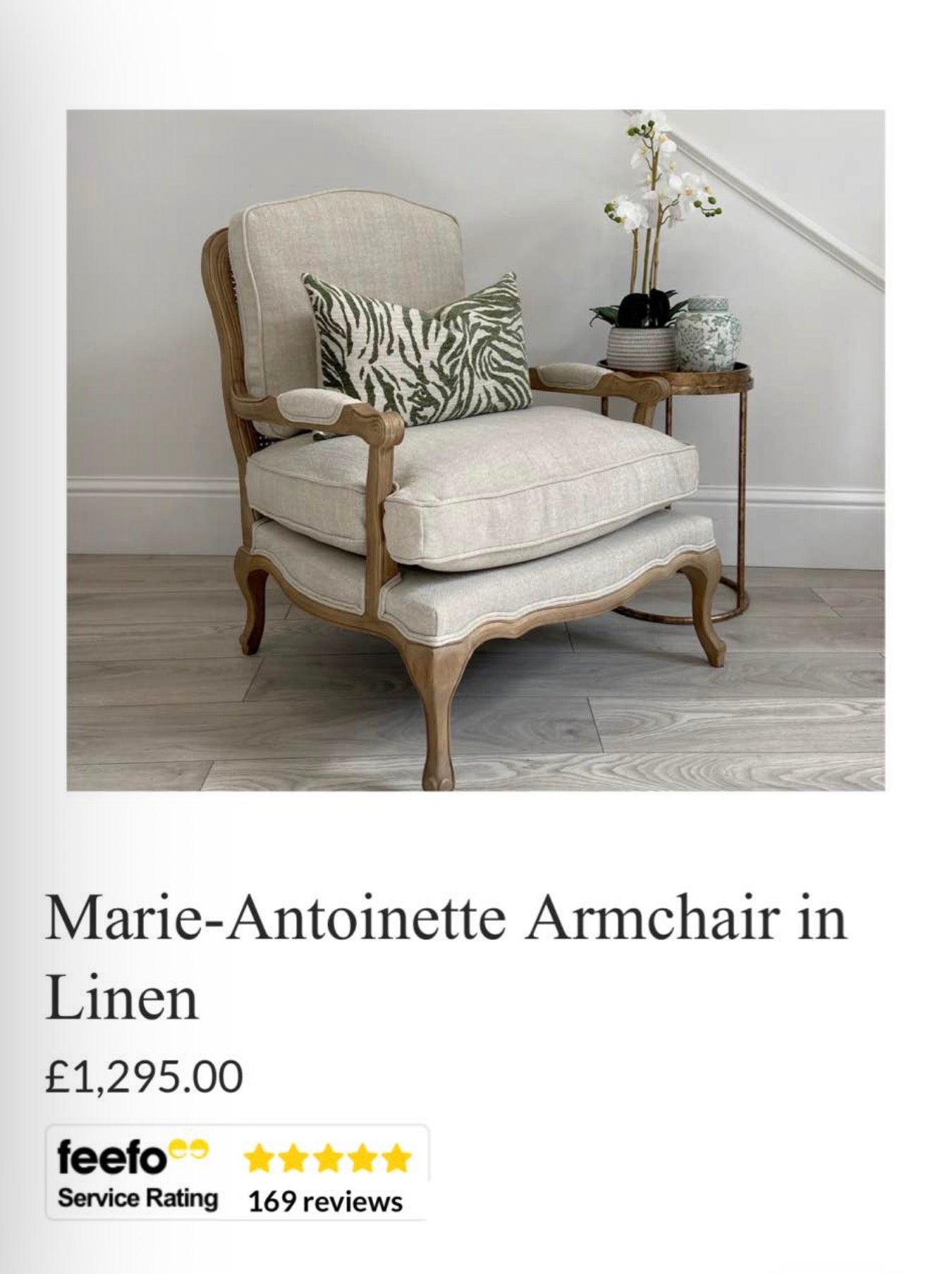 Marie-Antoinette French Style Armchair