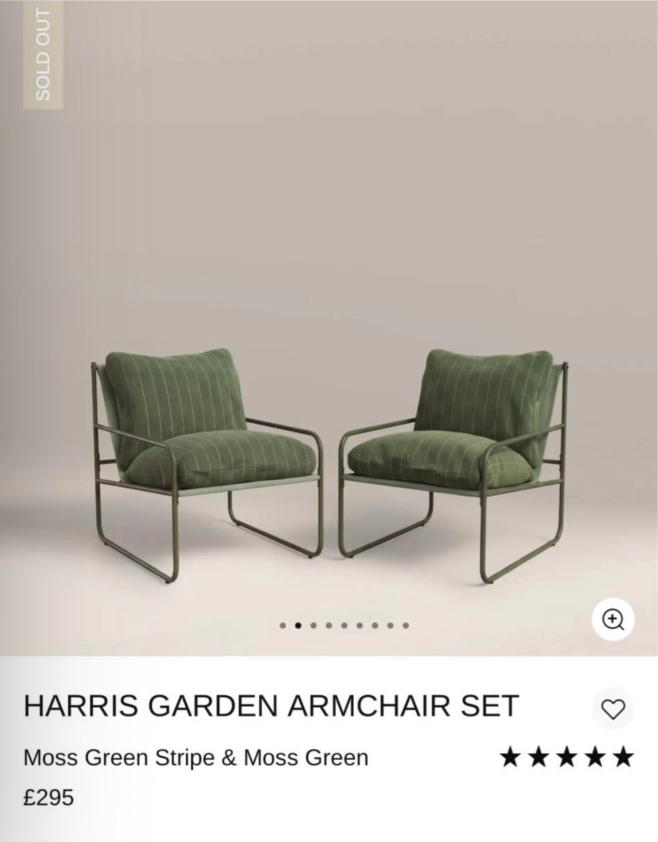 Green Garden Bistro Set