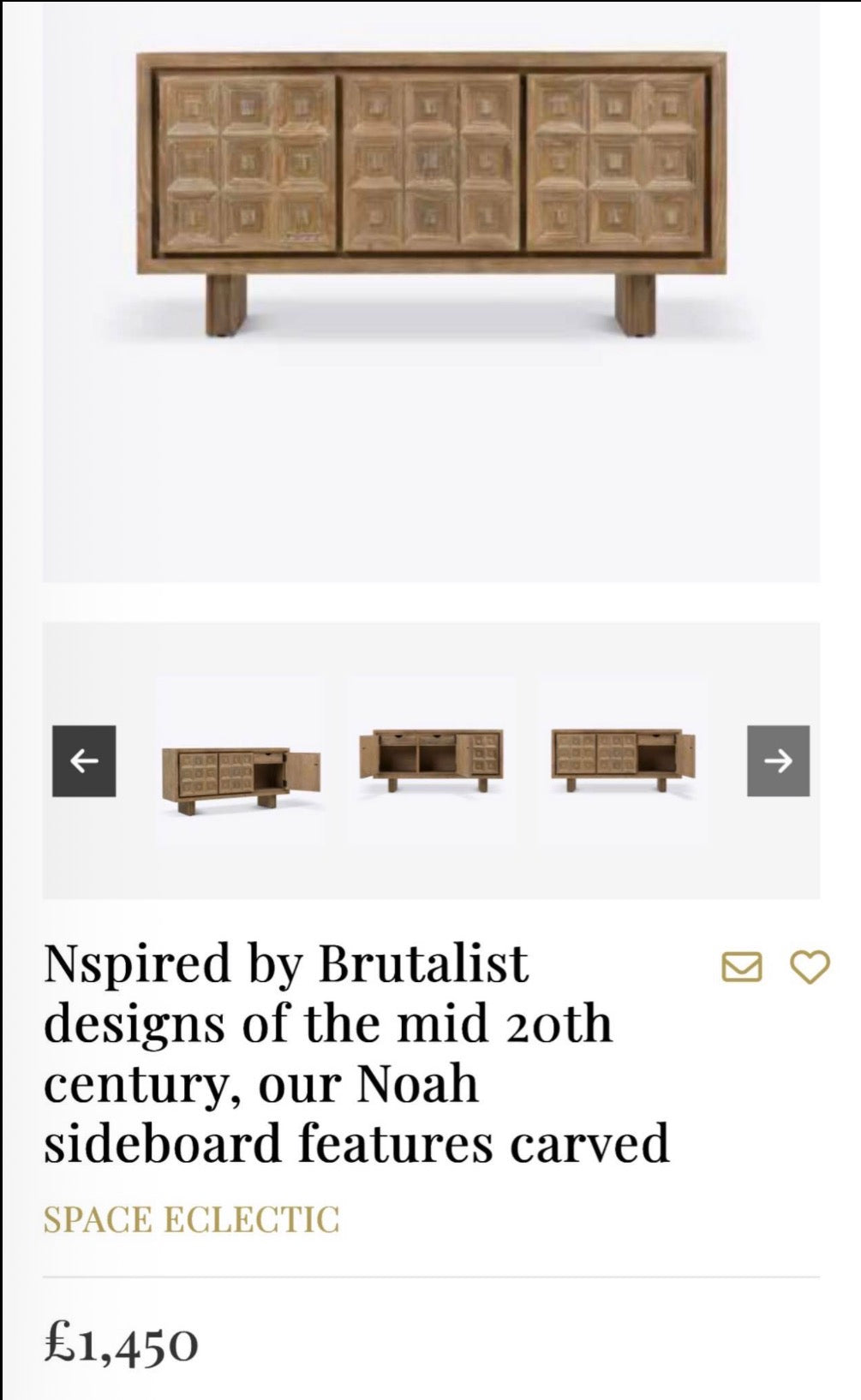 Natural Oak Sideboard