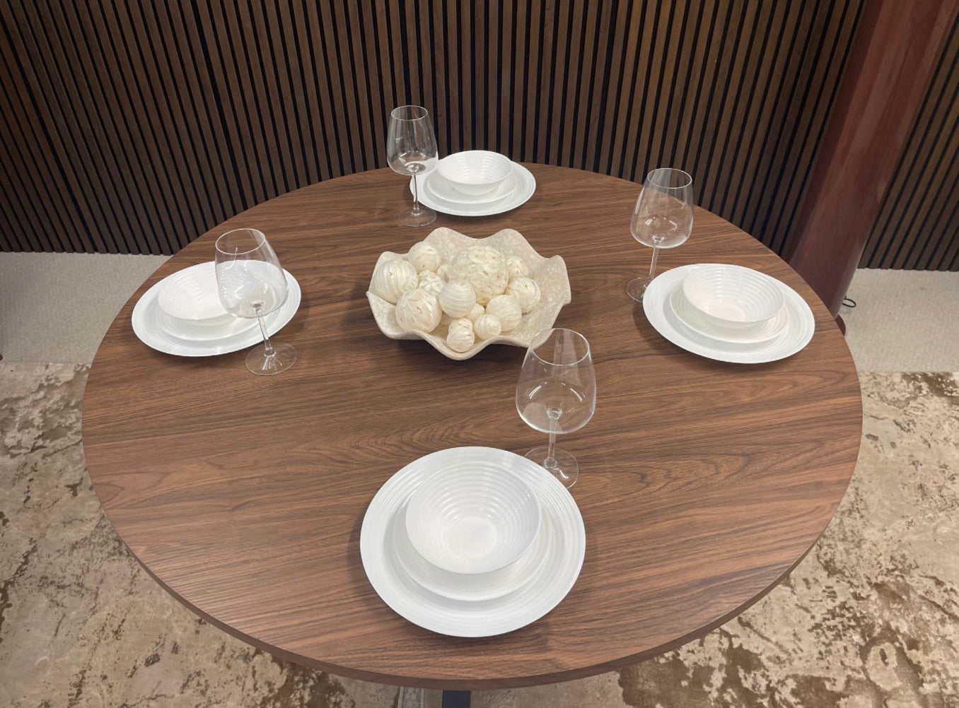 Round Wooden Dining Table