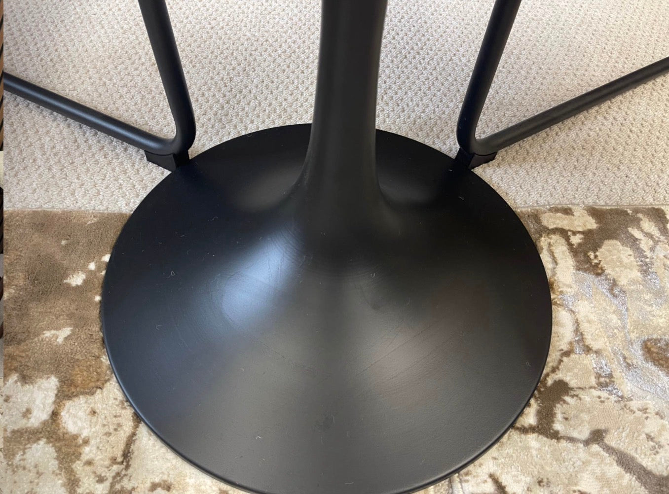 Black Marble Bar Table Only