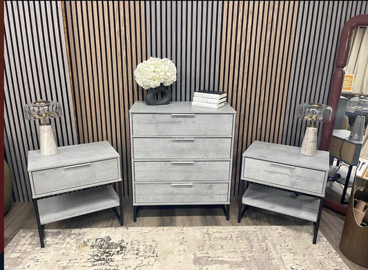 Bedroom Set(Chest of Drawers And 2 Bedside Tables)