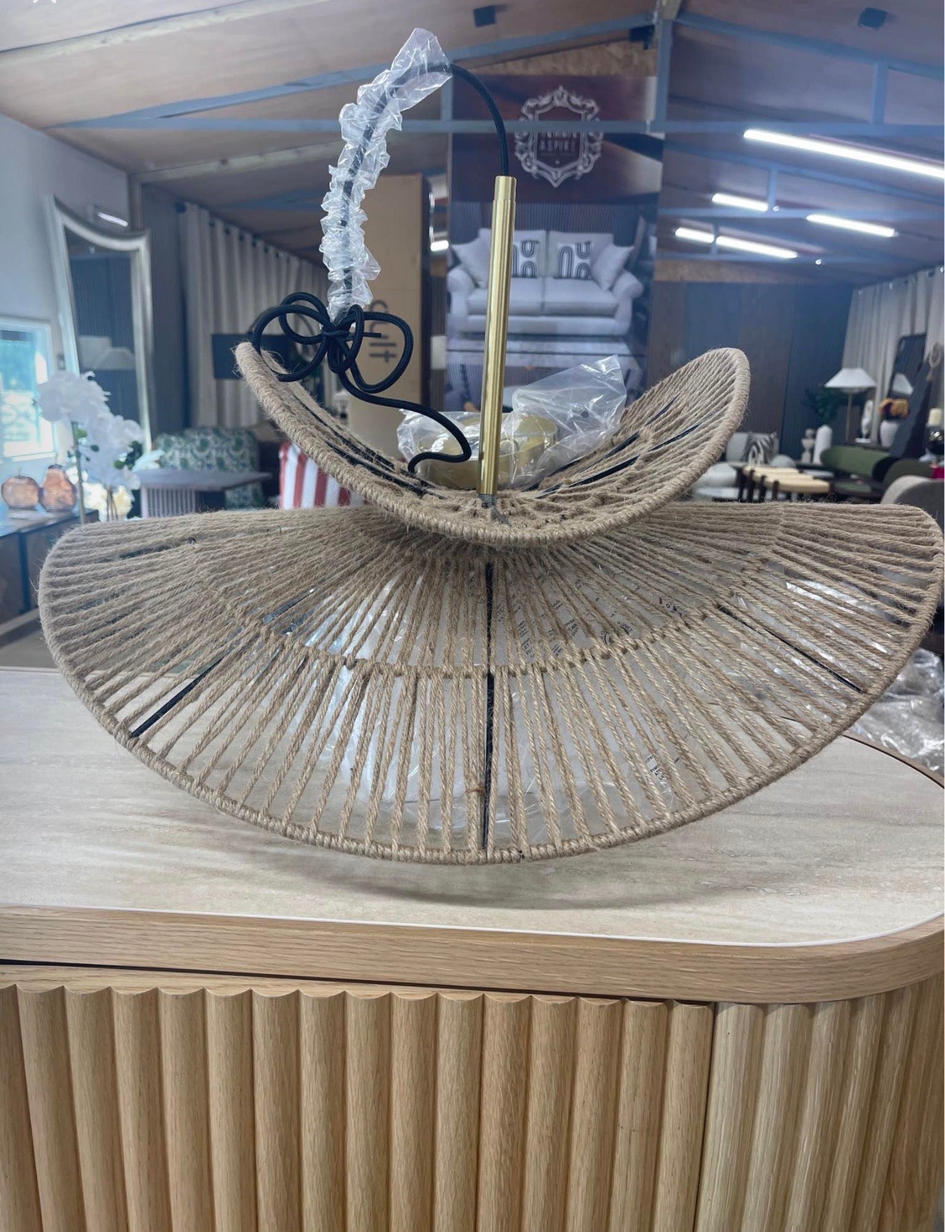 Natural Rattan Pendant Light
