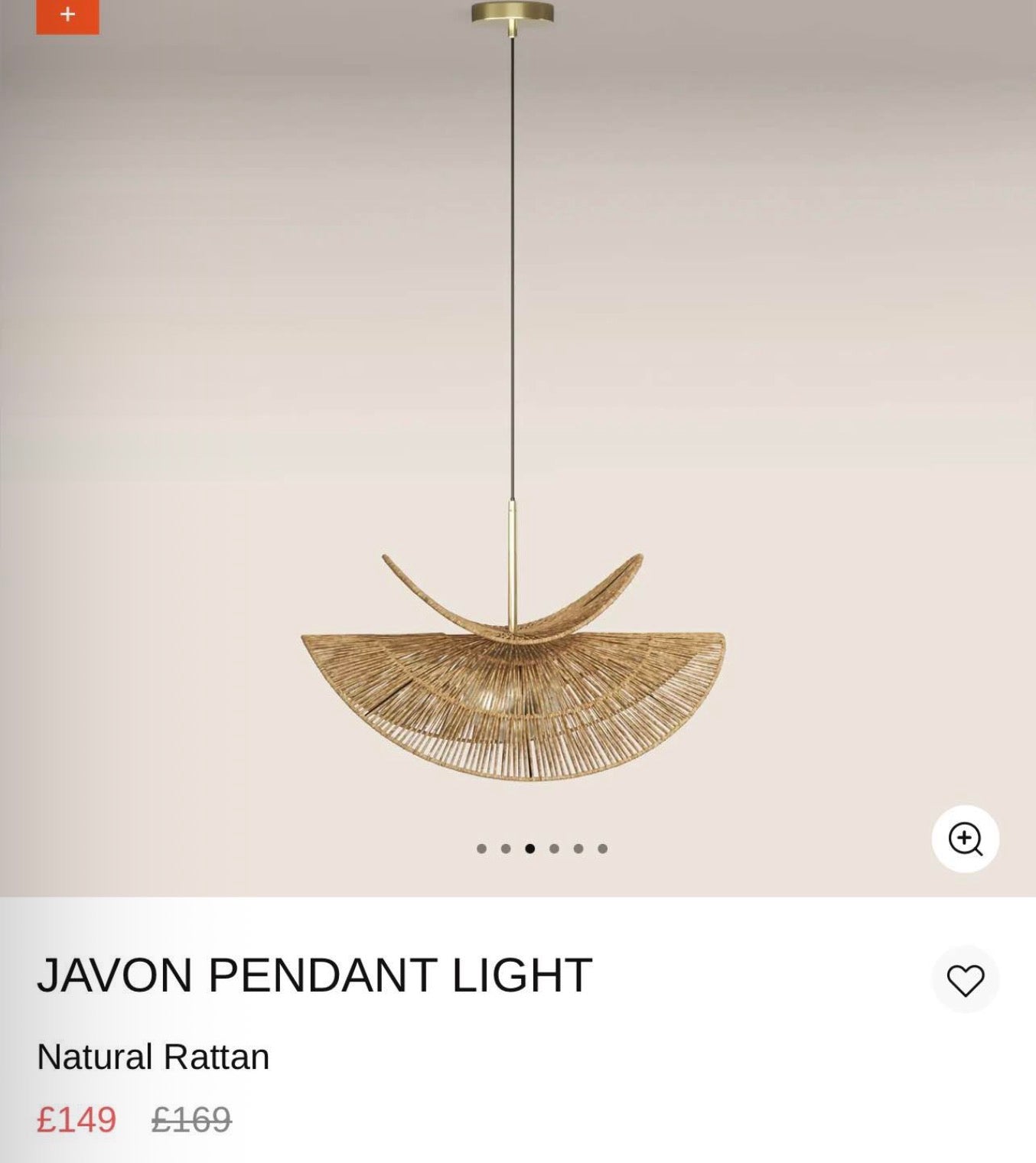 Natural Rattan Pendant Light