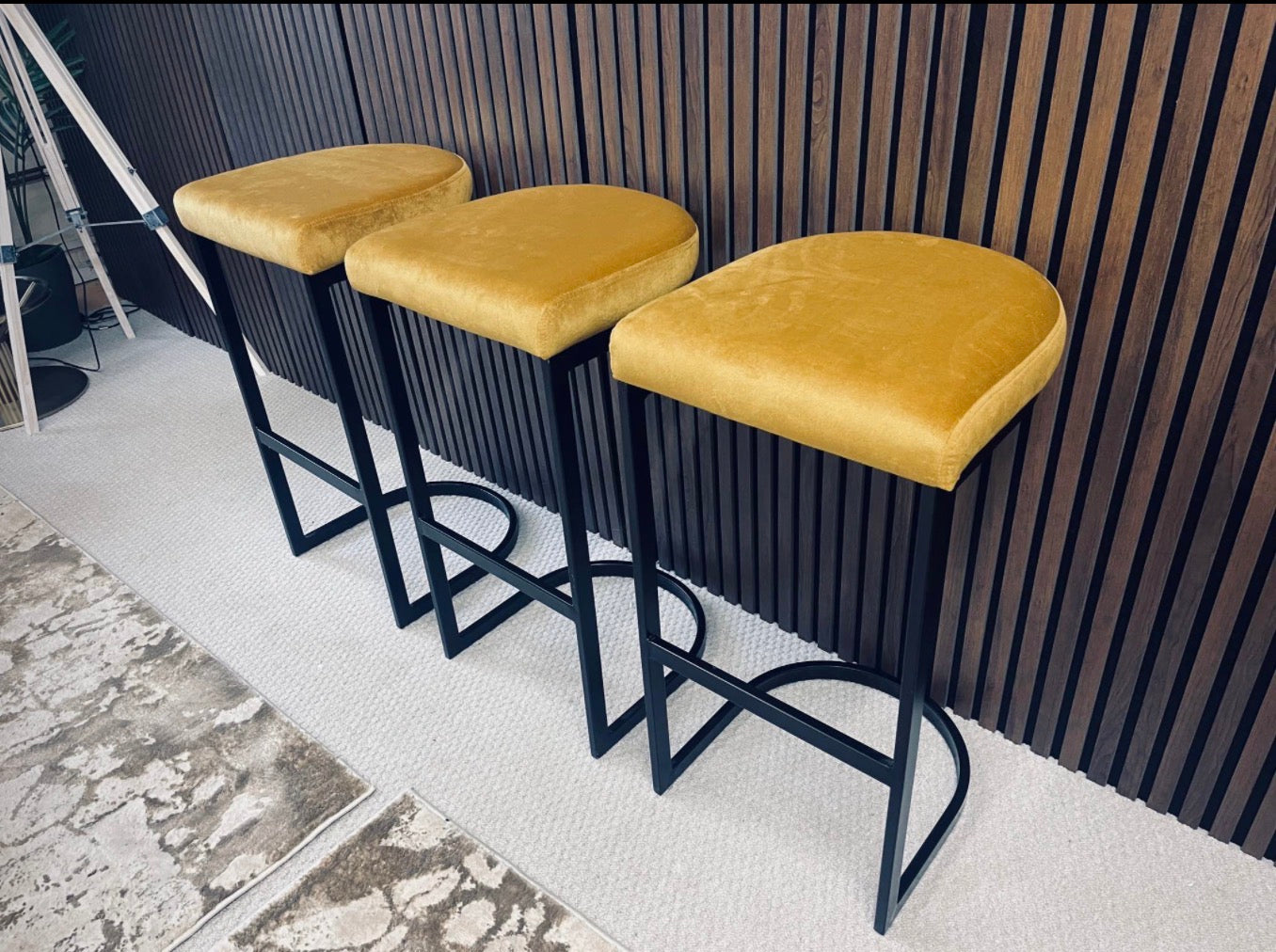 Mustard Yellow Barstool x3