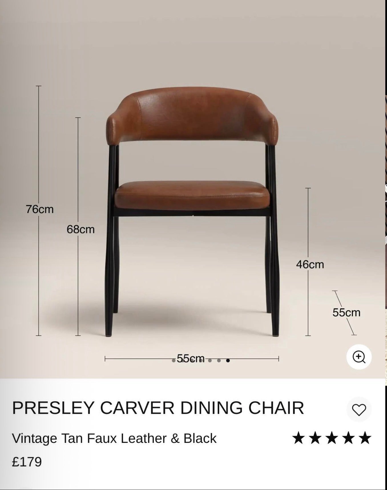 Walnut Extendable Rectangle Dining Table And 6 Faux Tan Leather Dining Chairs