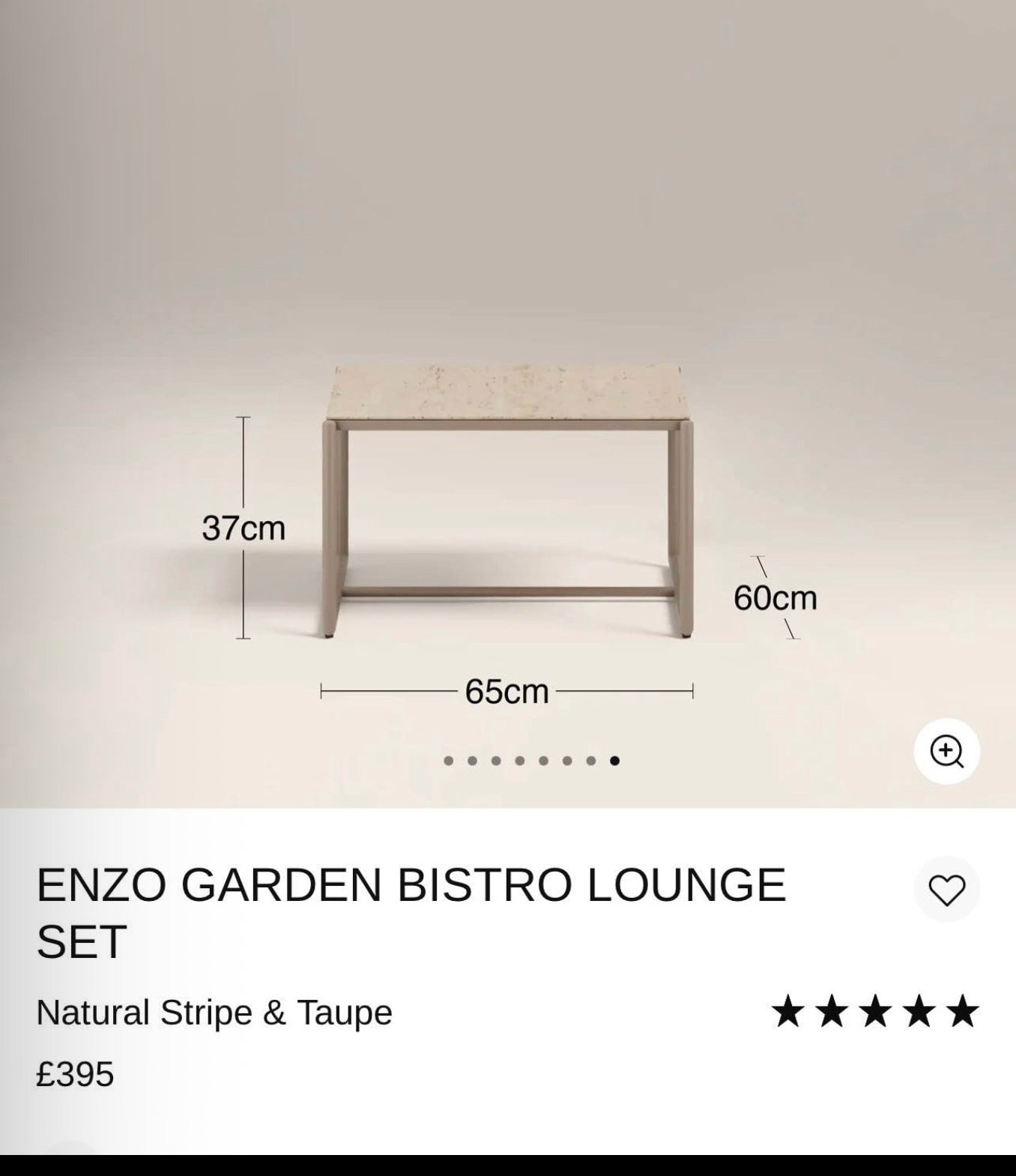Enzo Garden Bistro Set