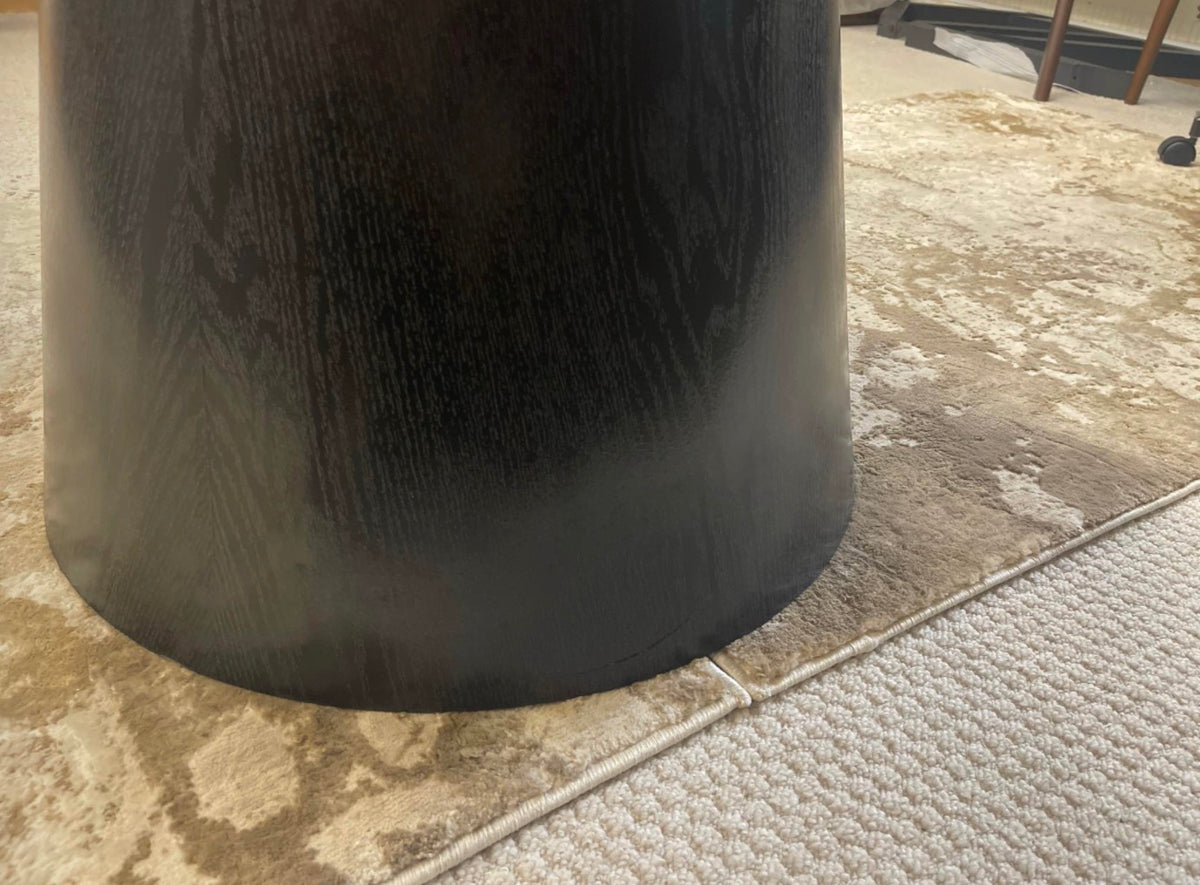 Black Wooden Round Dining Table
