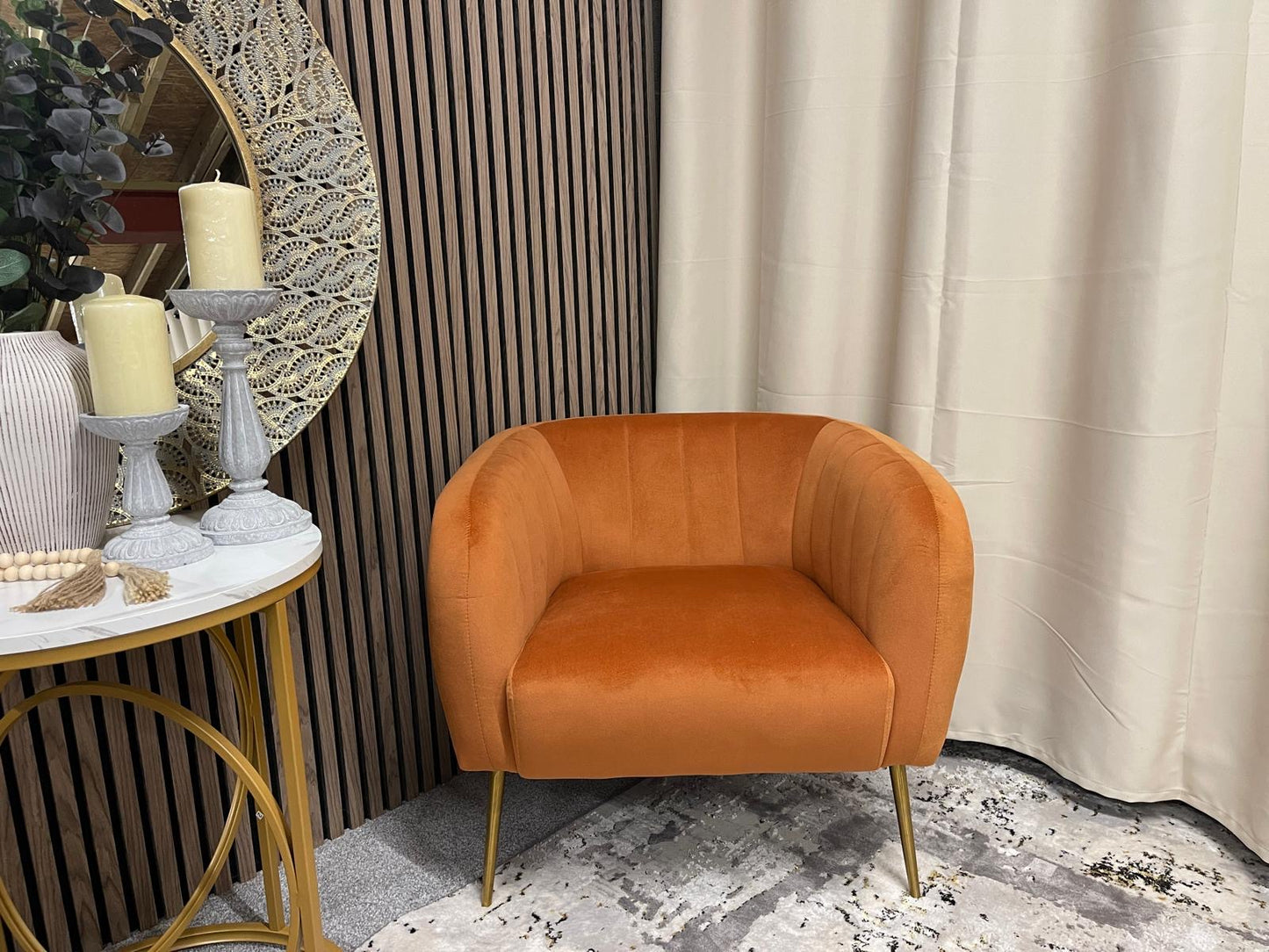 Orange Accent Chair