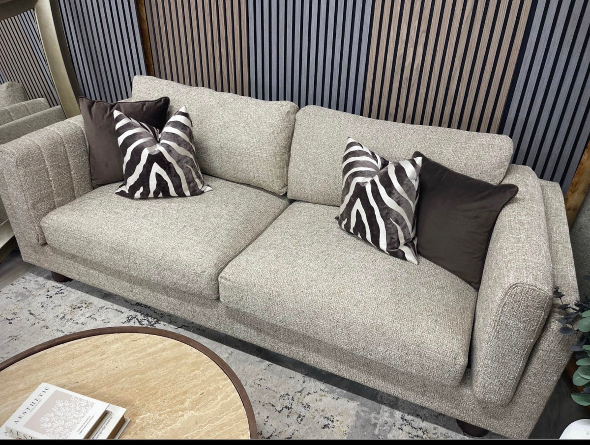 Halton Speckled Latte 3 Seater Sofa