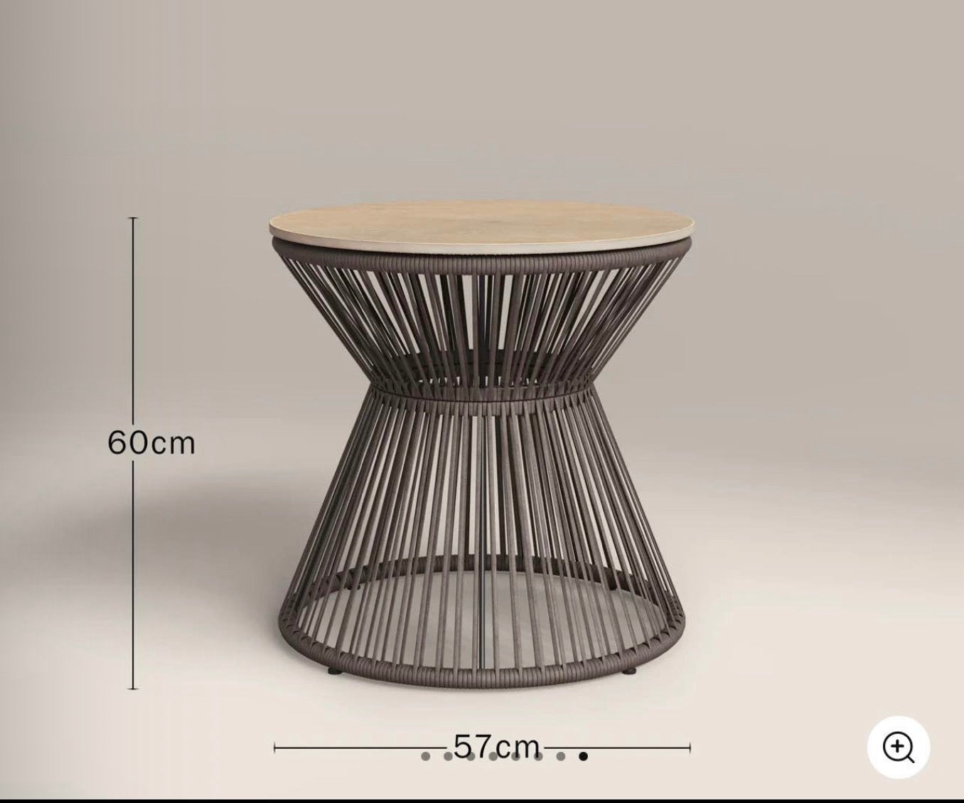 Garden Bistro Round Tables x2