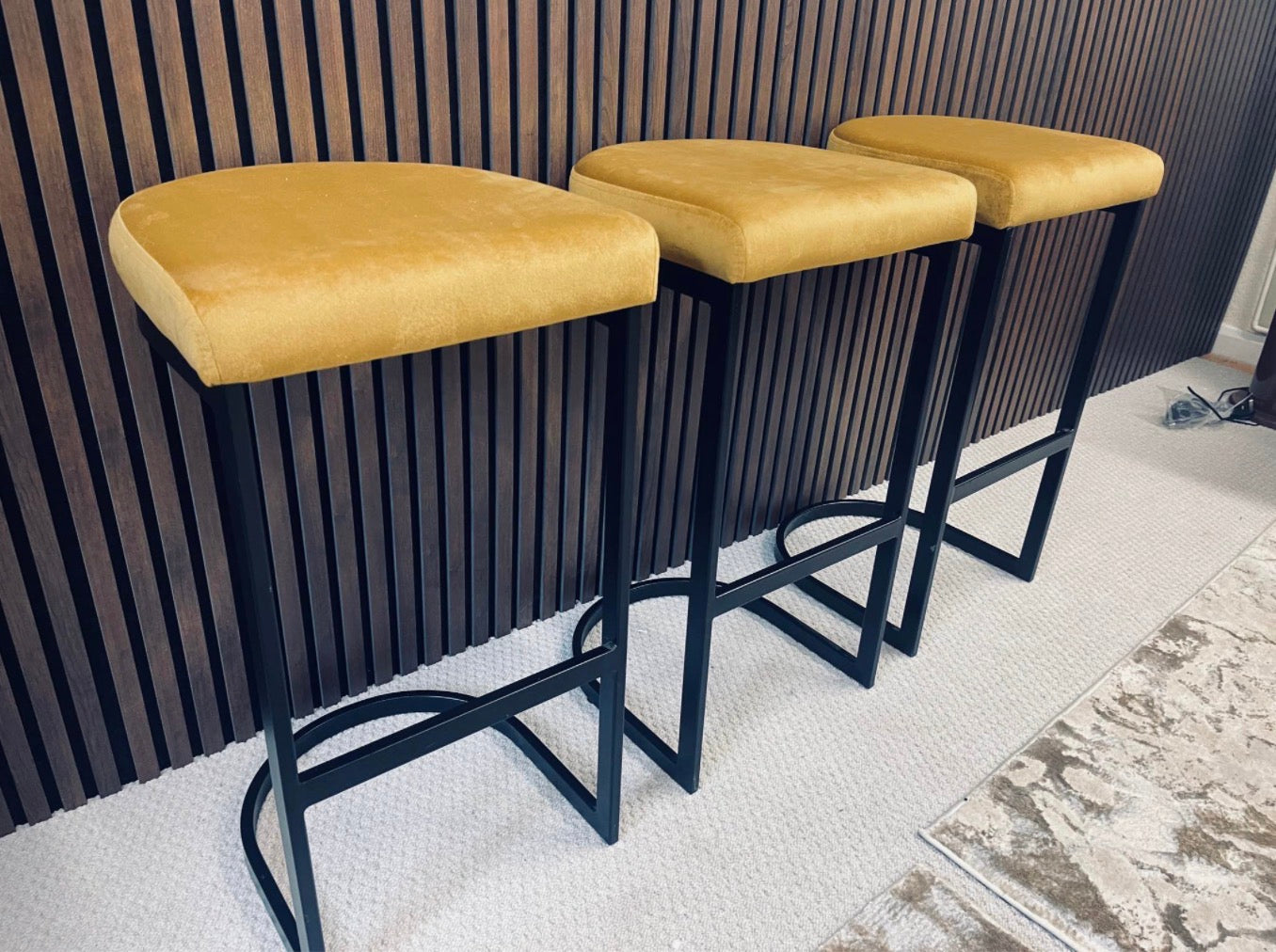 Mustard Yellow Barstool x3