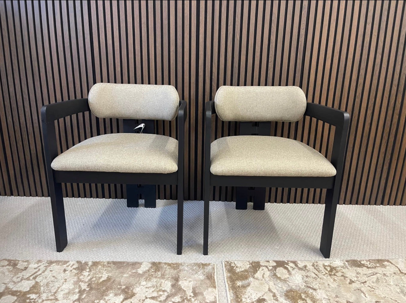 Hallie Carver Dining Chairs x2