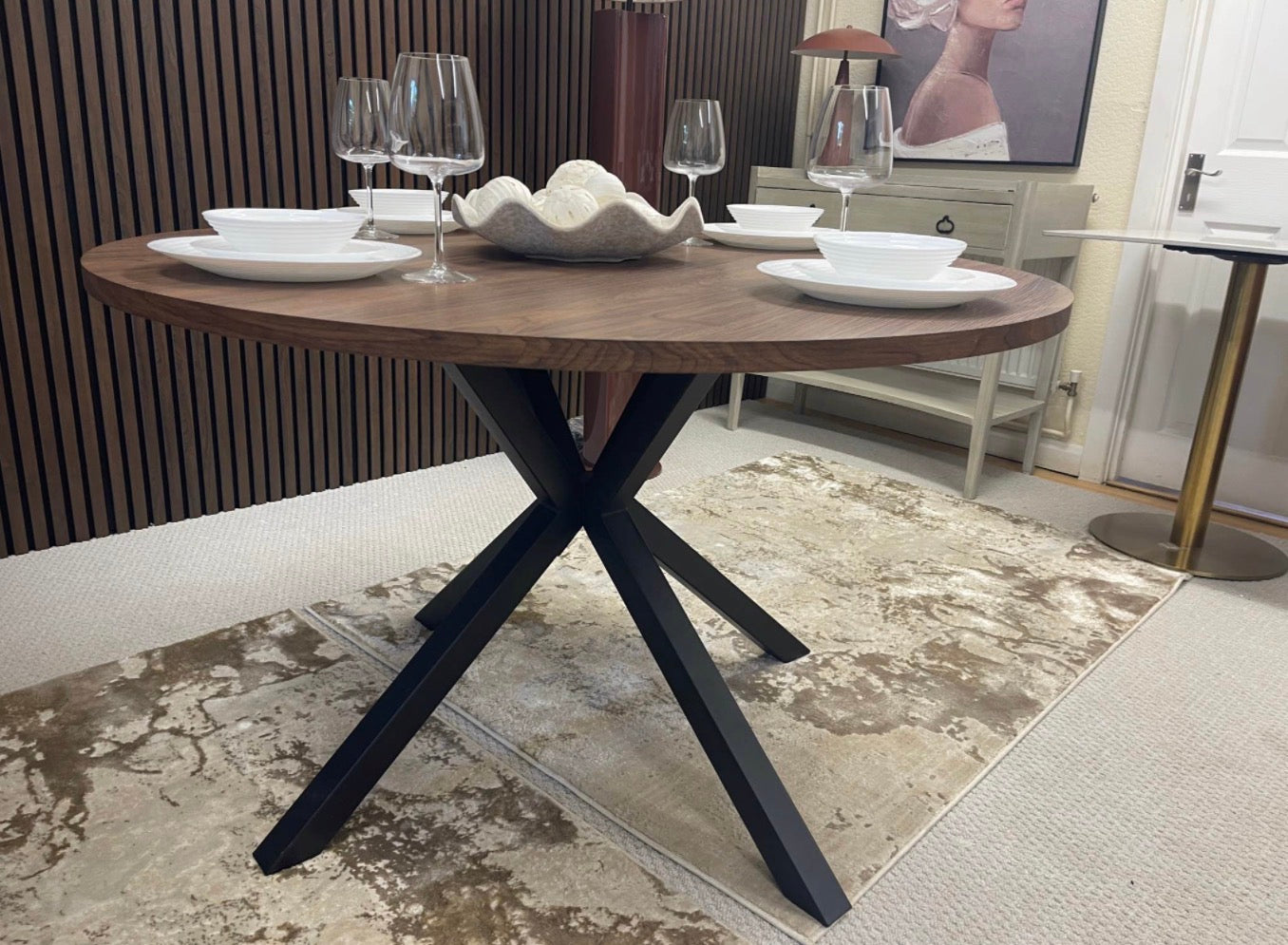 Round Wooden Dining Table
