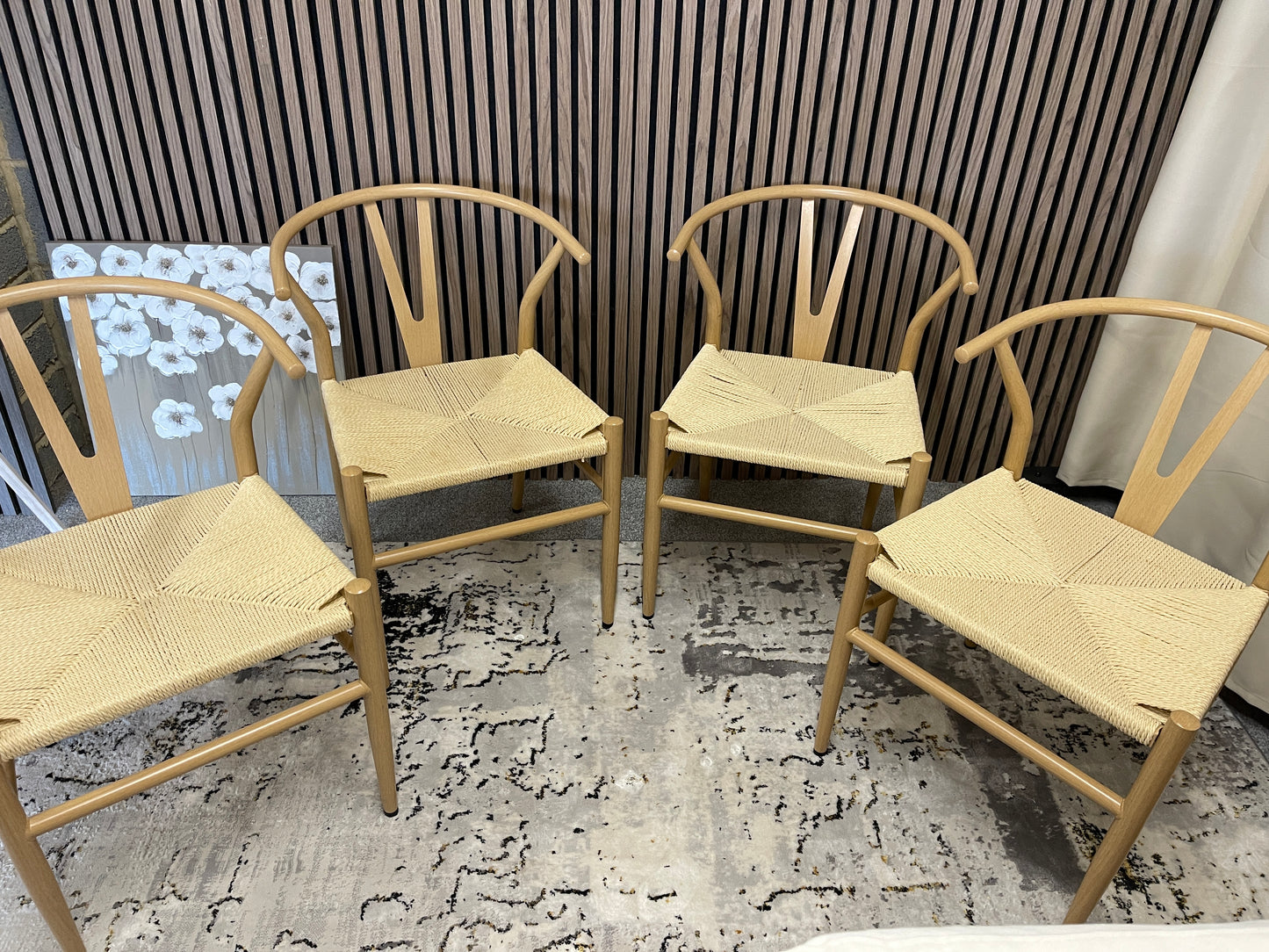 Wishbone chairs x4