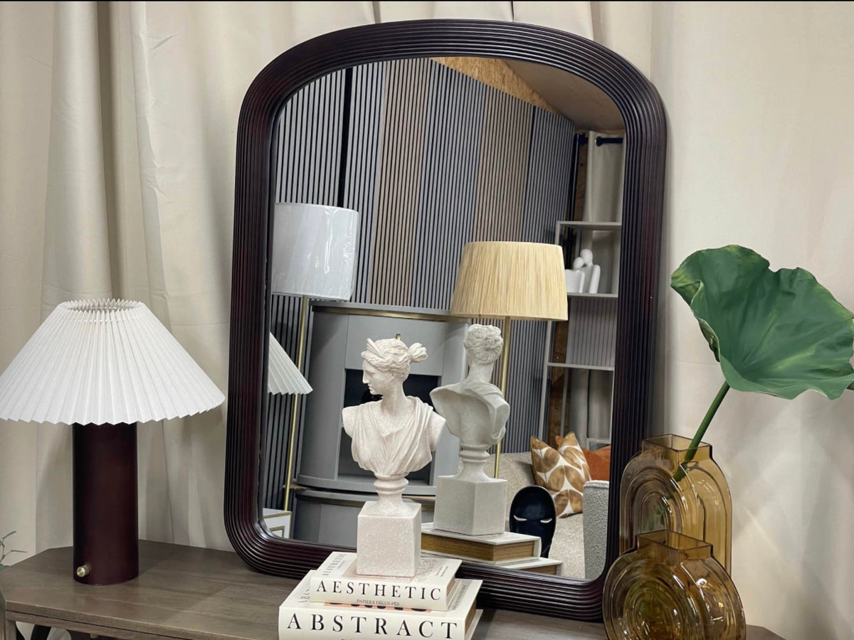 Ciara Ribbed Arch Wall Mirror