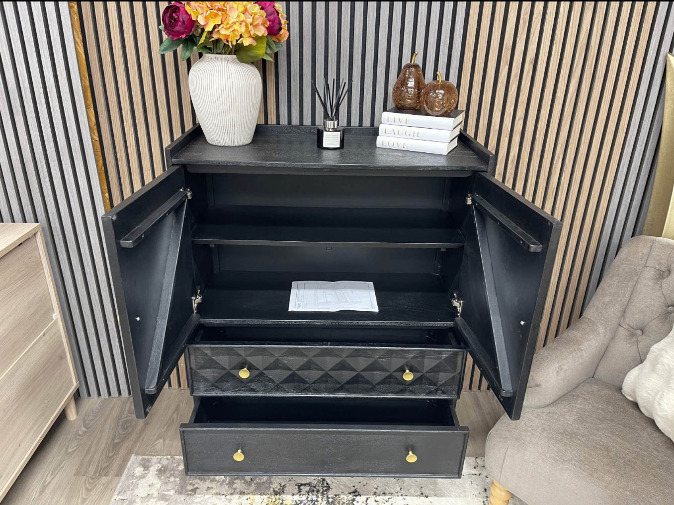 Next Lloyd Mango Wood Cabinet