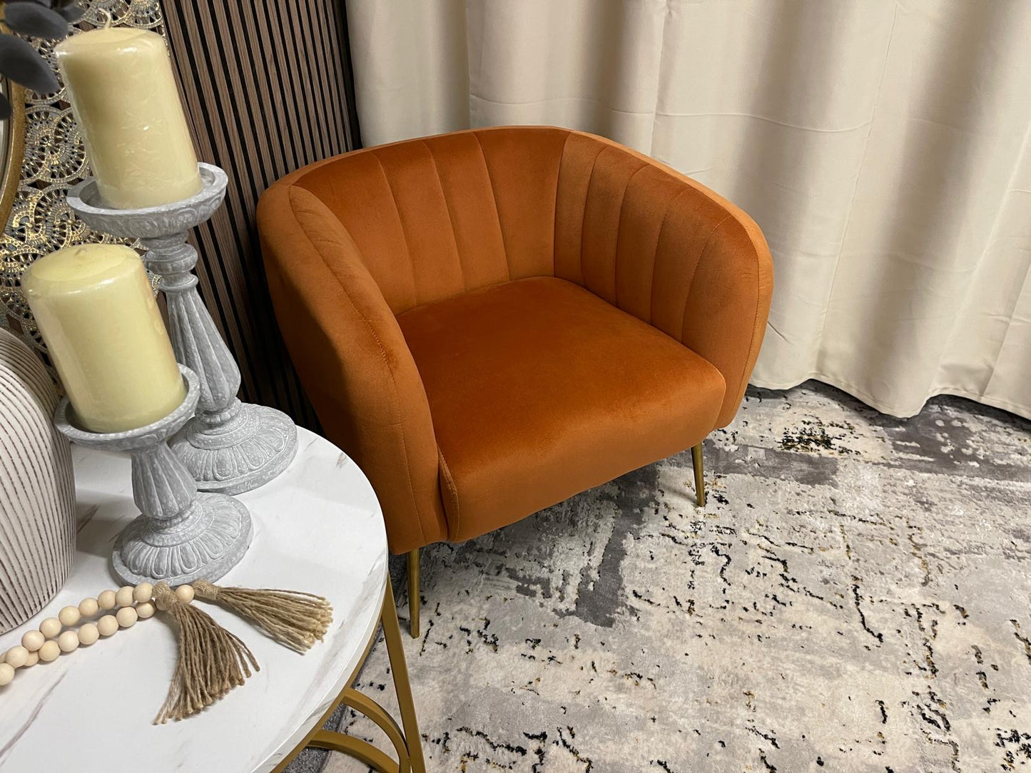 Orange Accent Chair