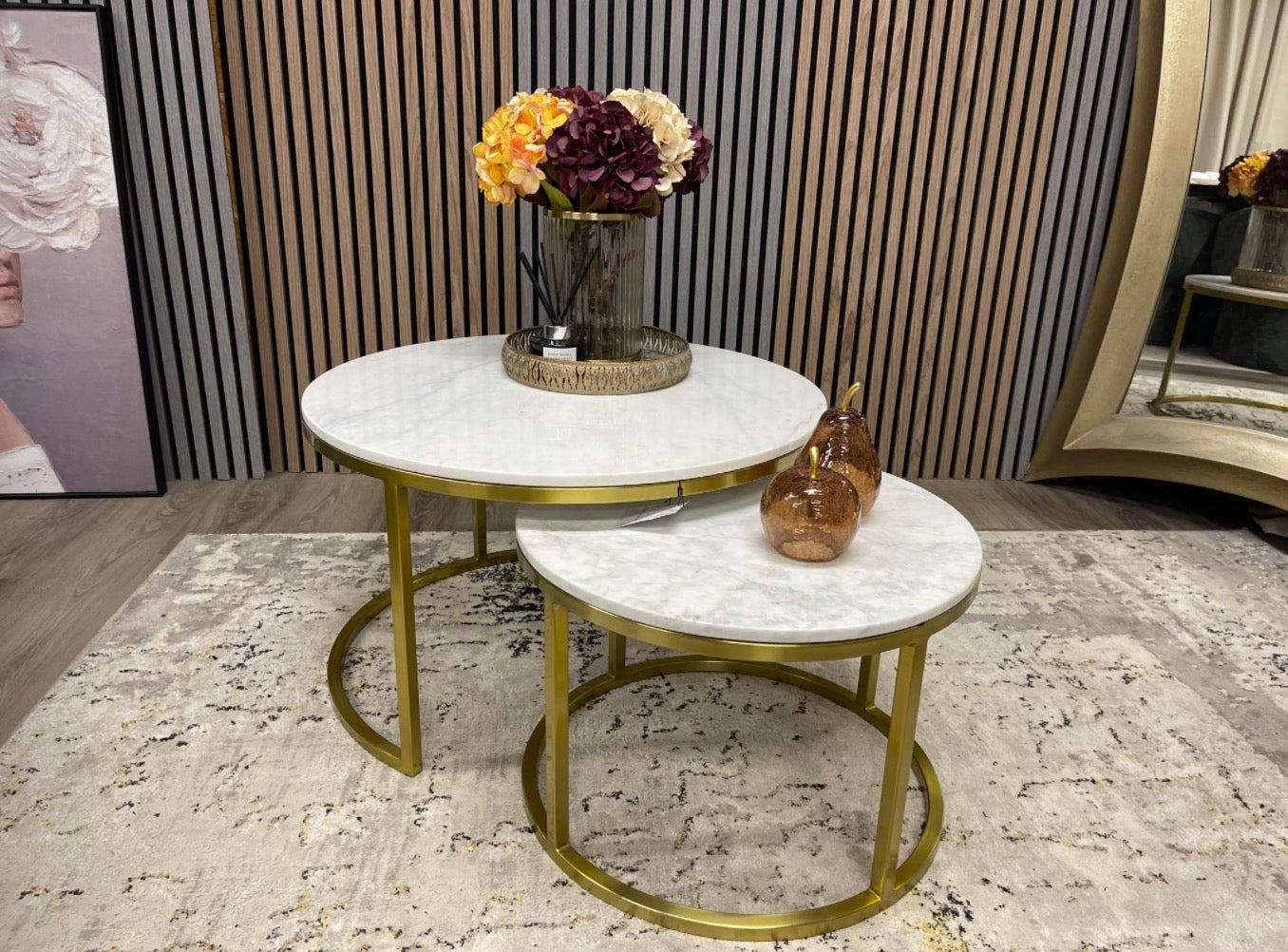 Madison Set Of 2 Round Nesting Coffee Tables