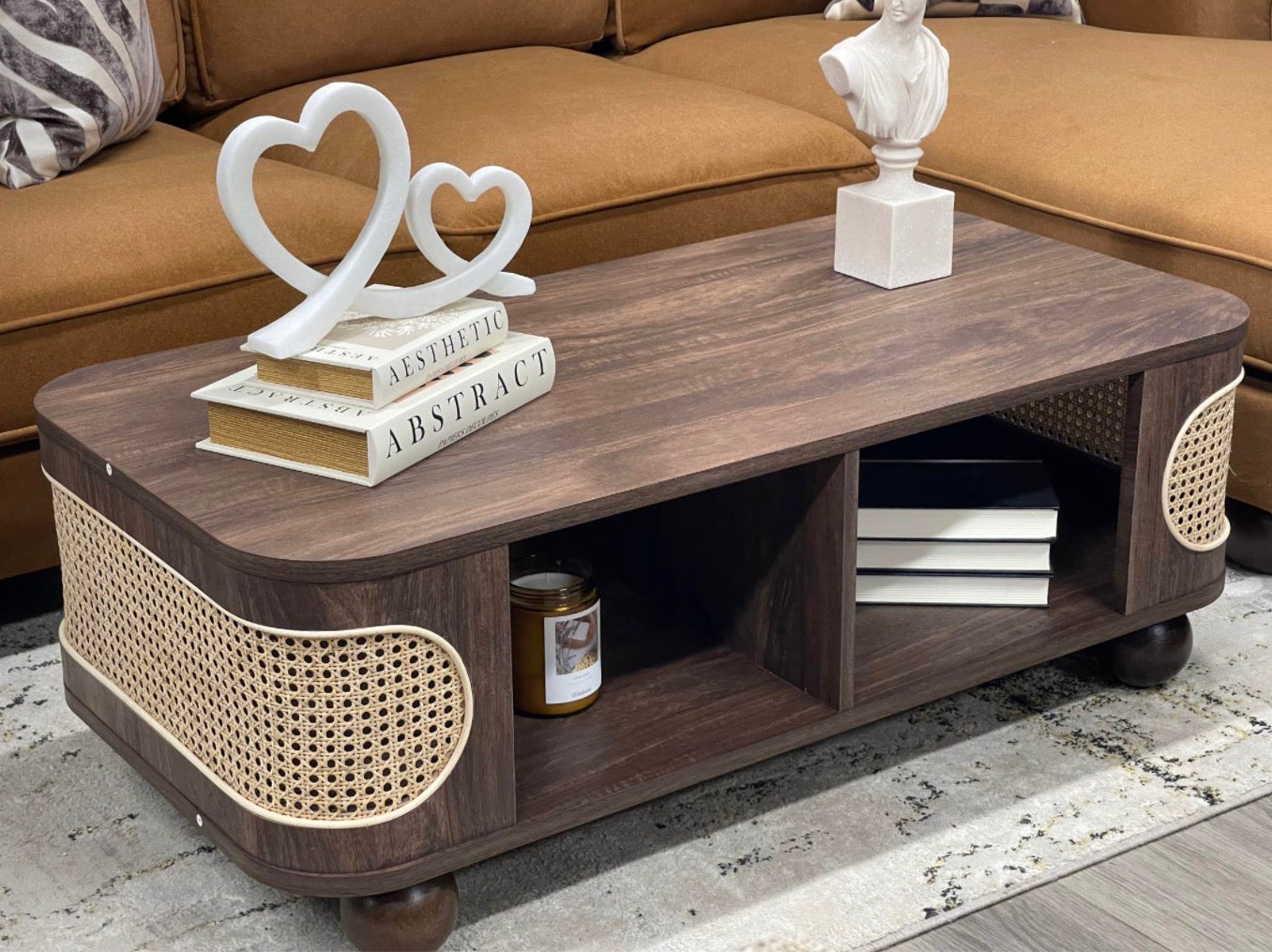 Rectangle Wooden Storage Coffee Table