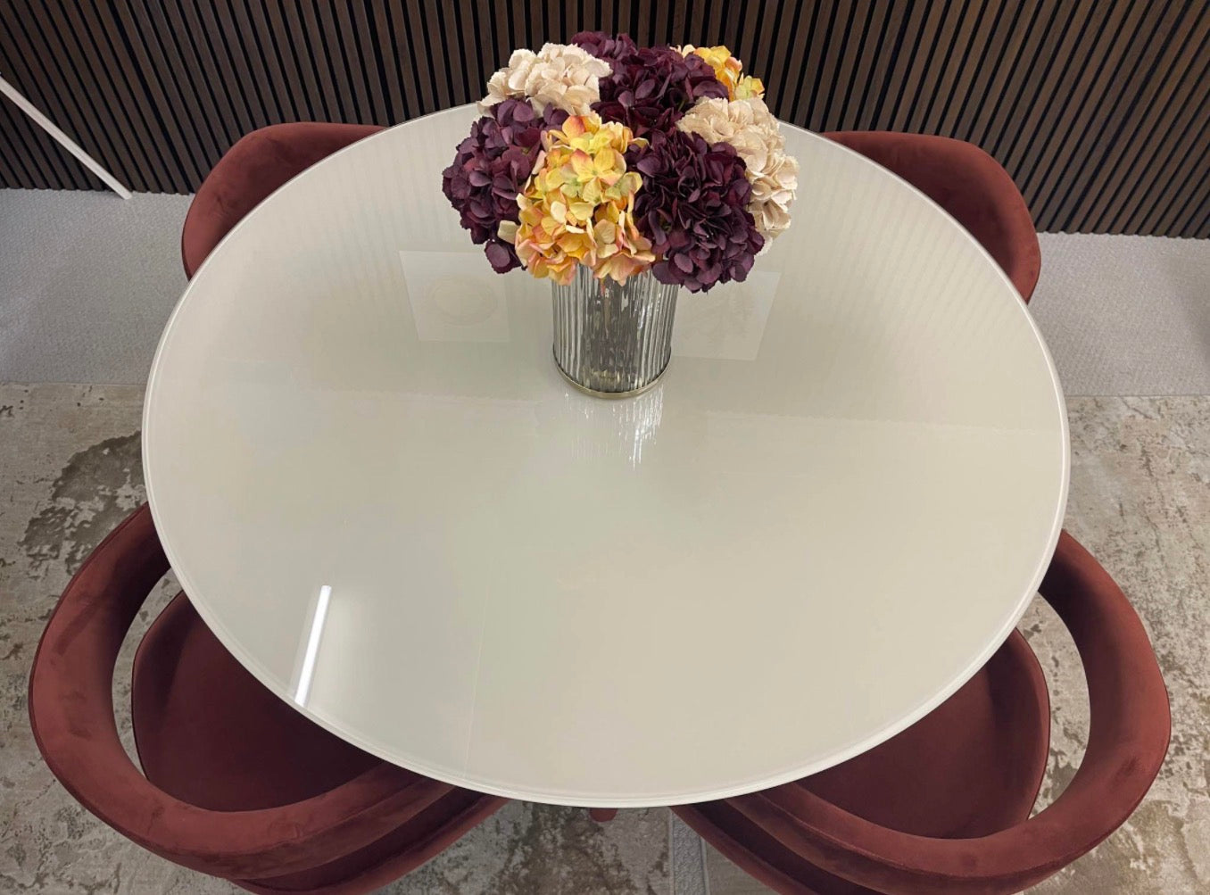 Glass Dining Table And 4 Dining Chairs