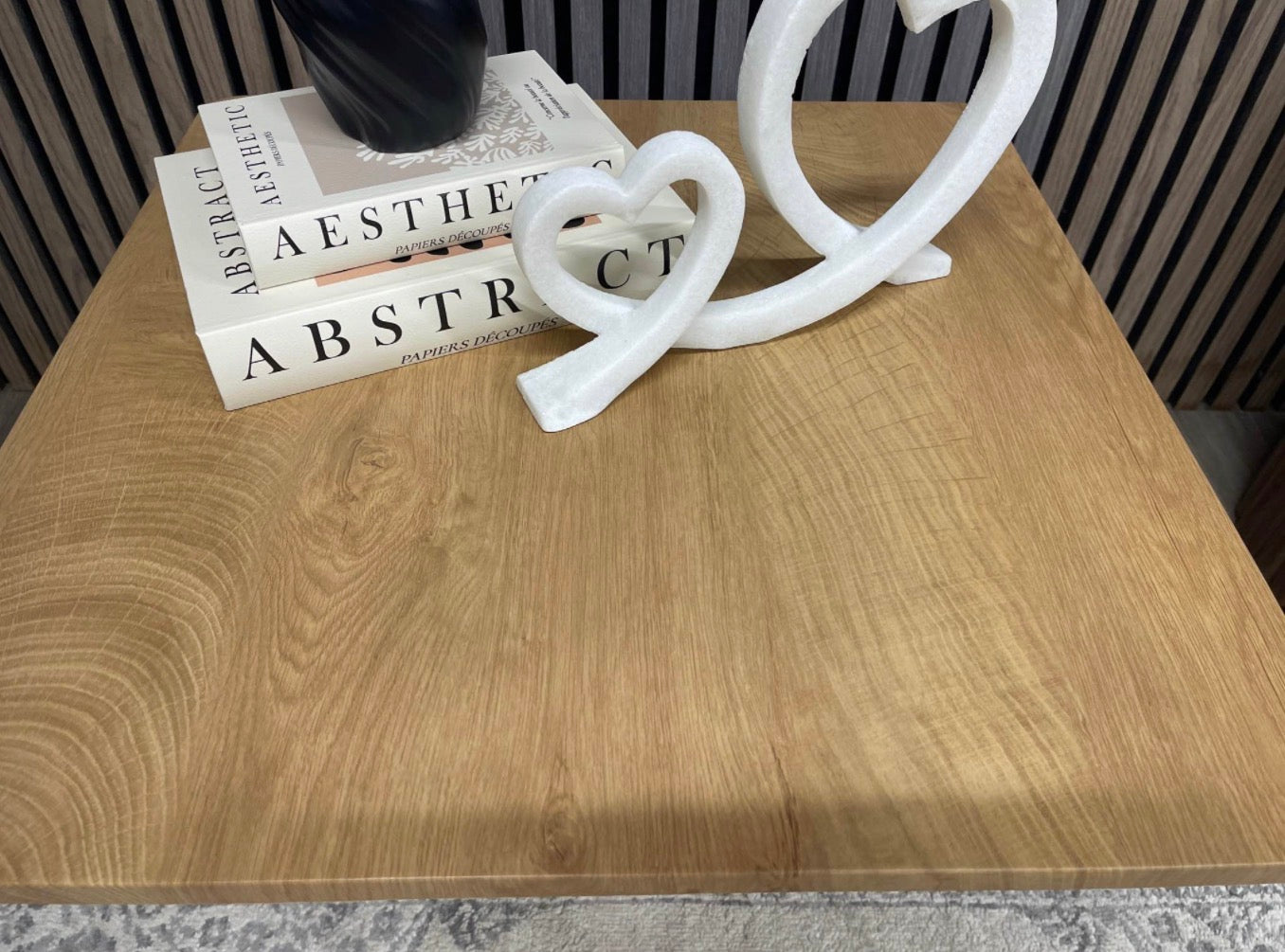 Square Oak Effect Coffee Table