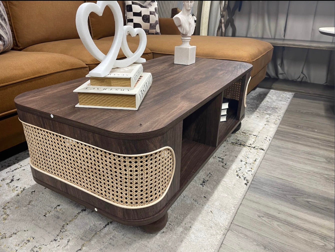 Rectangle Wooden Storage Coffee Table