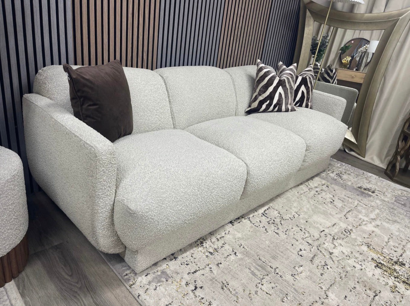 Connick Speckled Boucle 3 Seater Sofa