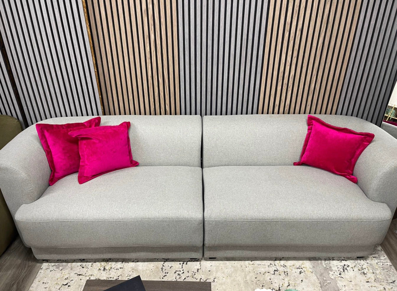 Harley Grey 3 Seater Sofa