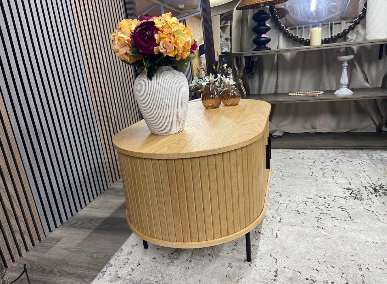 Cult Furniture Mika Oval Wooden Coffee Table