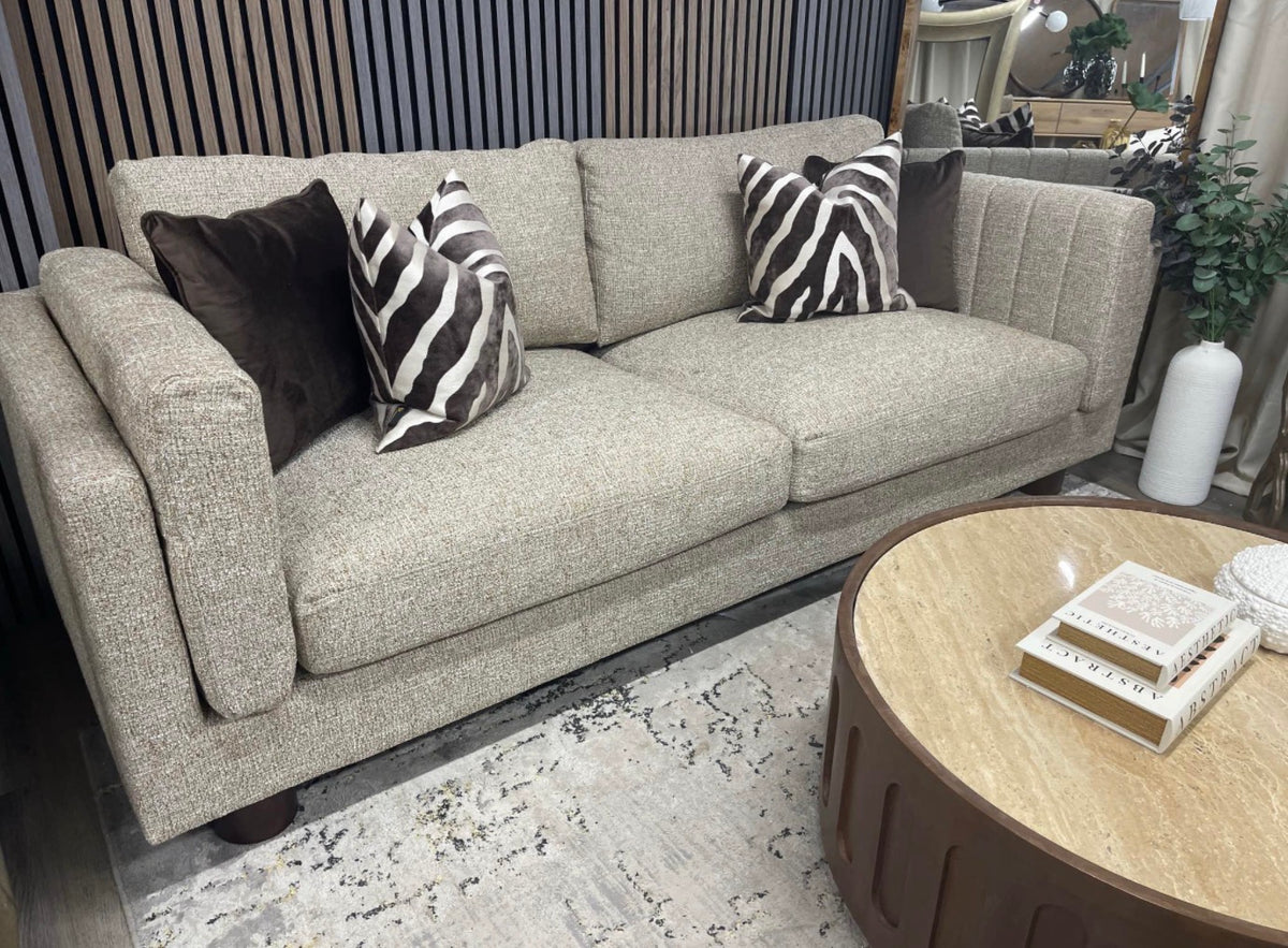 Halton Speckled Latte 3 Seater Sofa