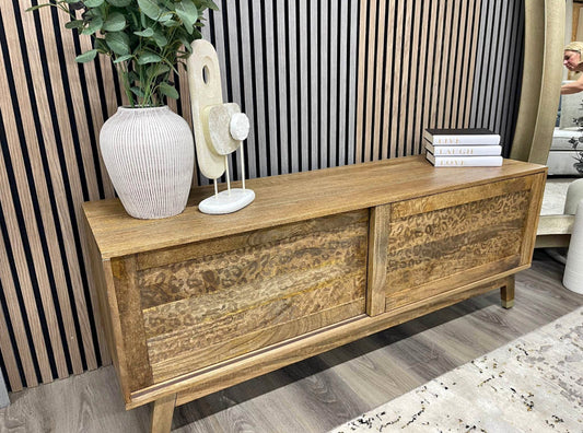 Next Mango Wood Tv Unit