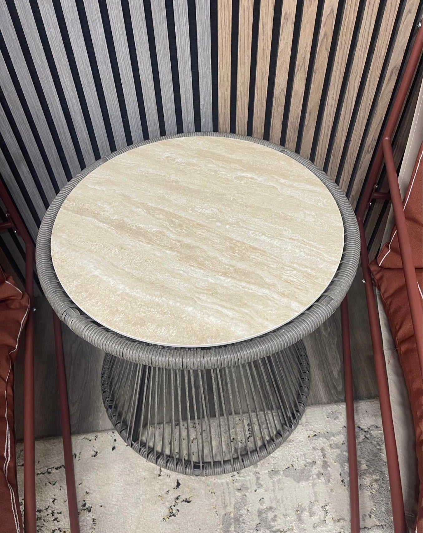 Red Garden Bistro Set