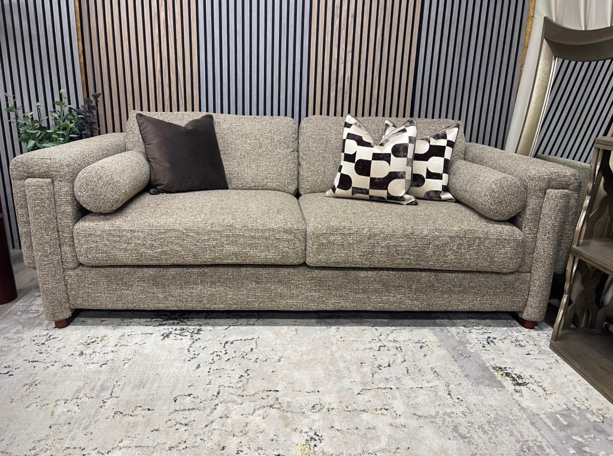 Speckled Cappuccino Boucle 3 Seater Sofa