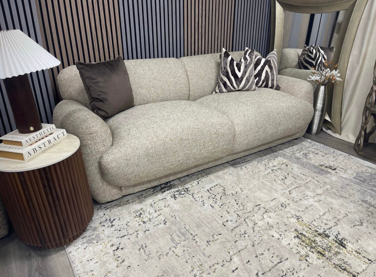 Cloud Latte Boucle 3 Seater Sofa