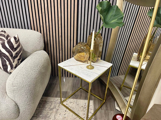 Marble Square Side Table