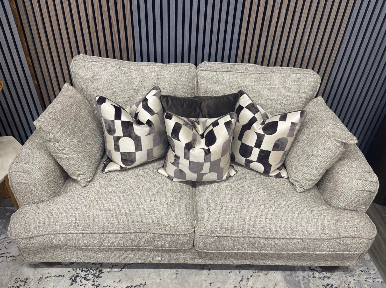 Speckled Stone Latte 2 Seater Sofa