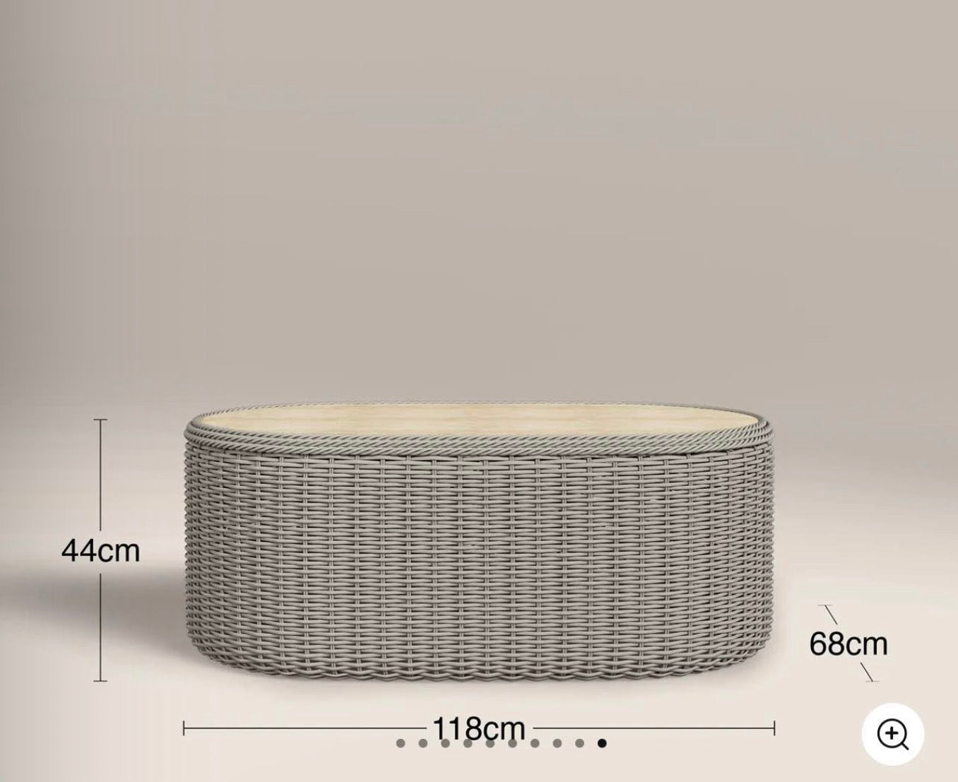 Lucia Smoke Natural Rattan Garden Sofa Set