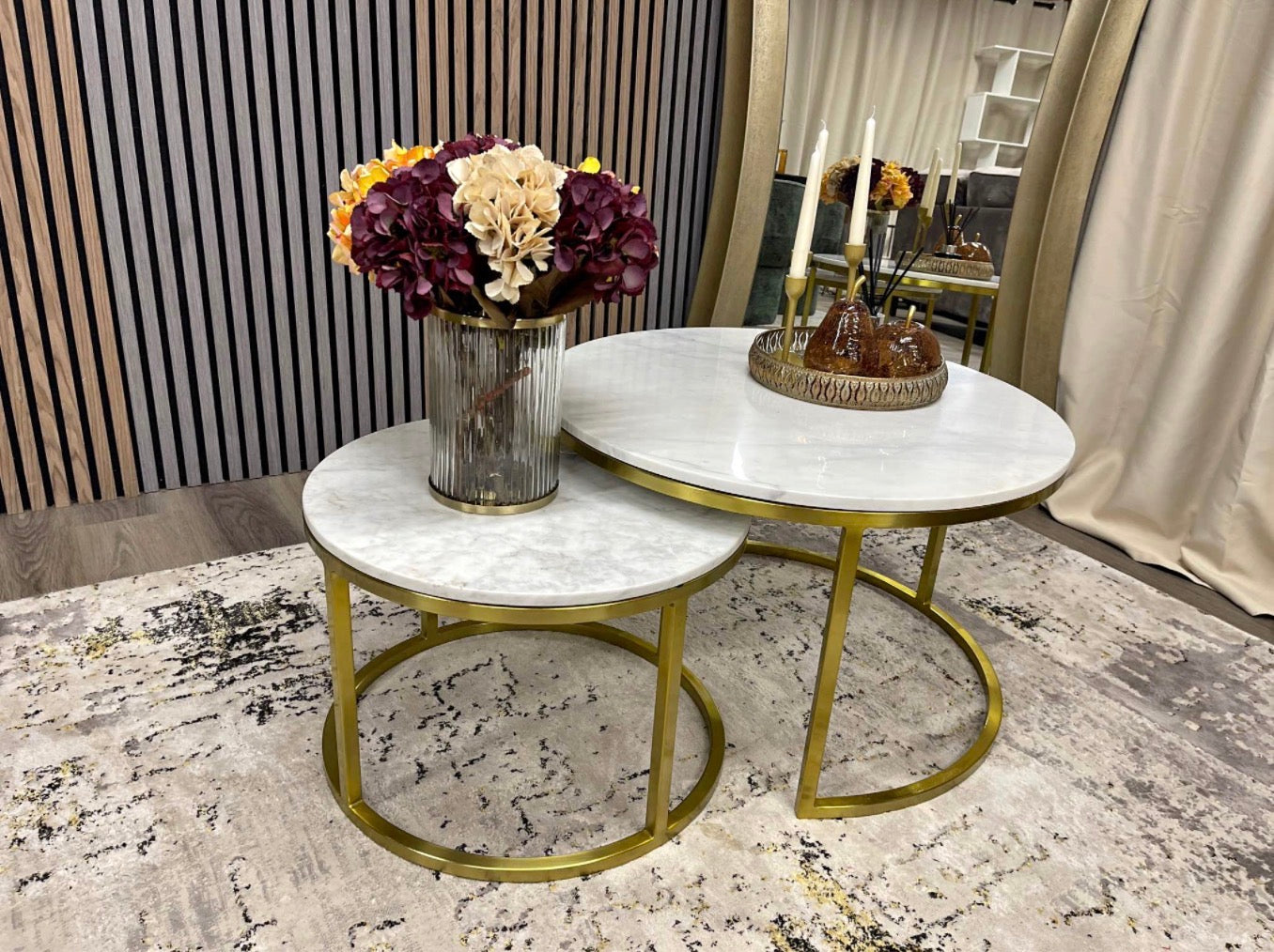 Madison Set Of 2 Round Nesting Coffee Tables