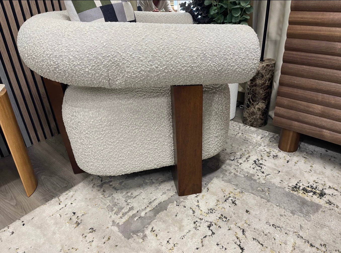 Speckled Boucle Armchair