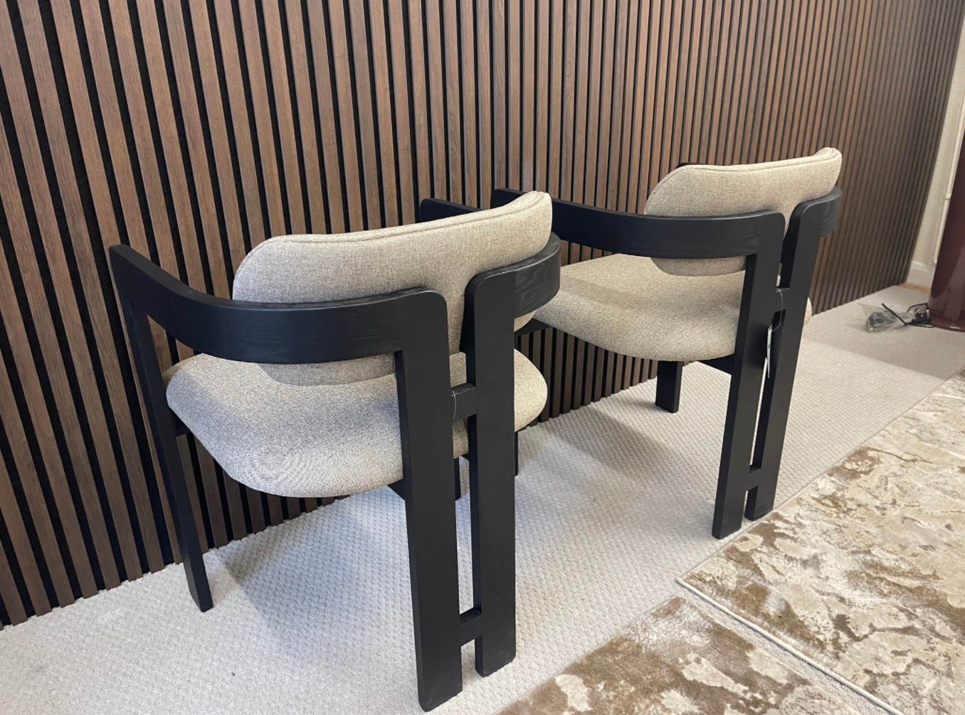 Hallie Carver Dining Chairs x2