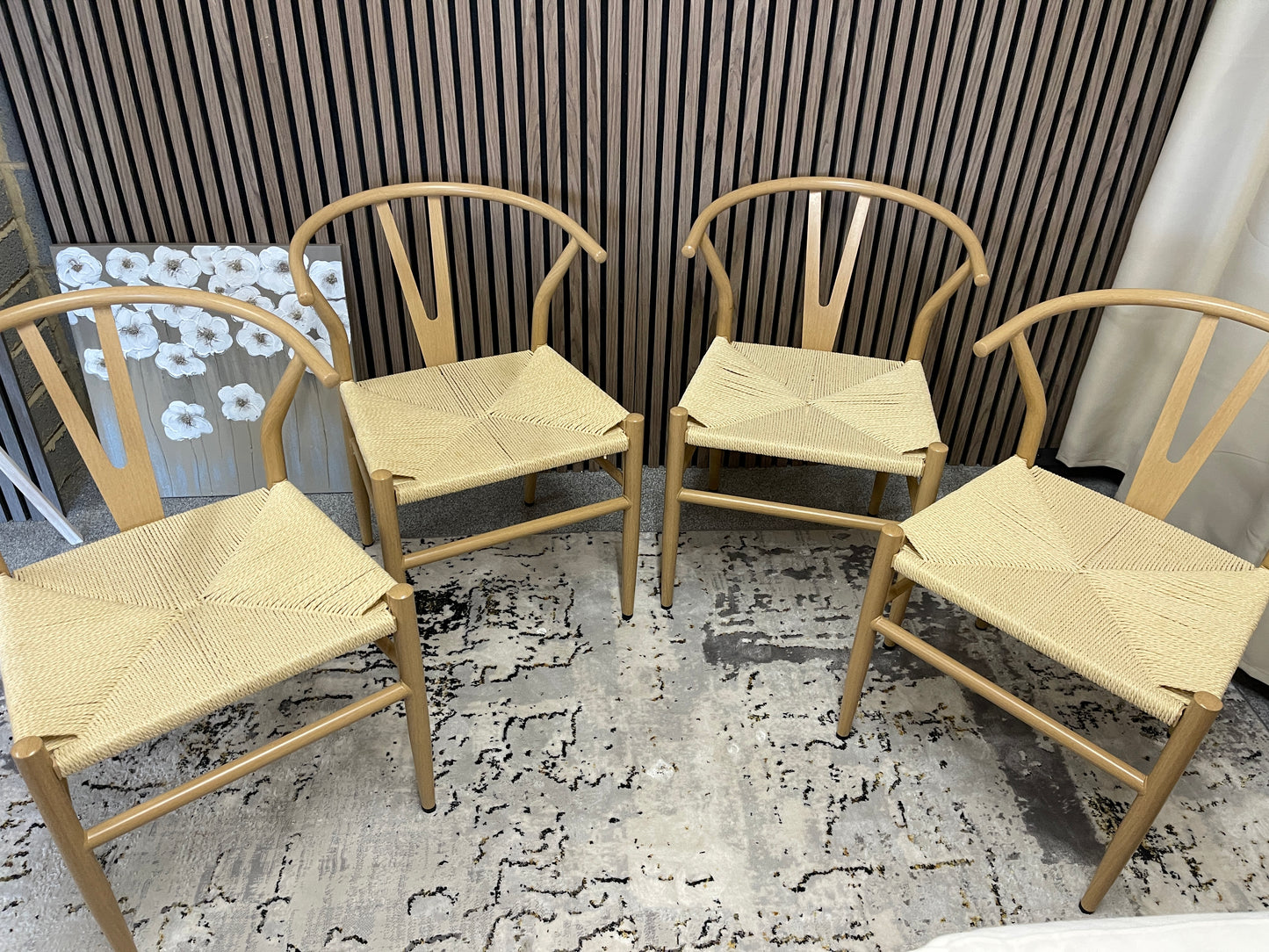 Wishbone chairs x4