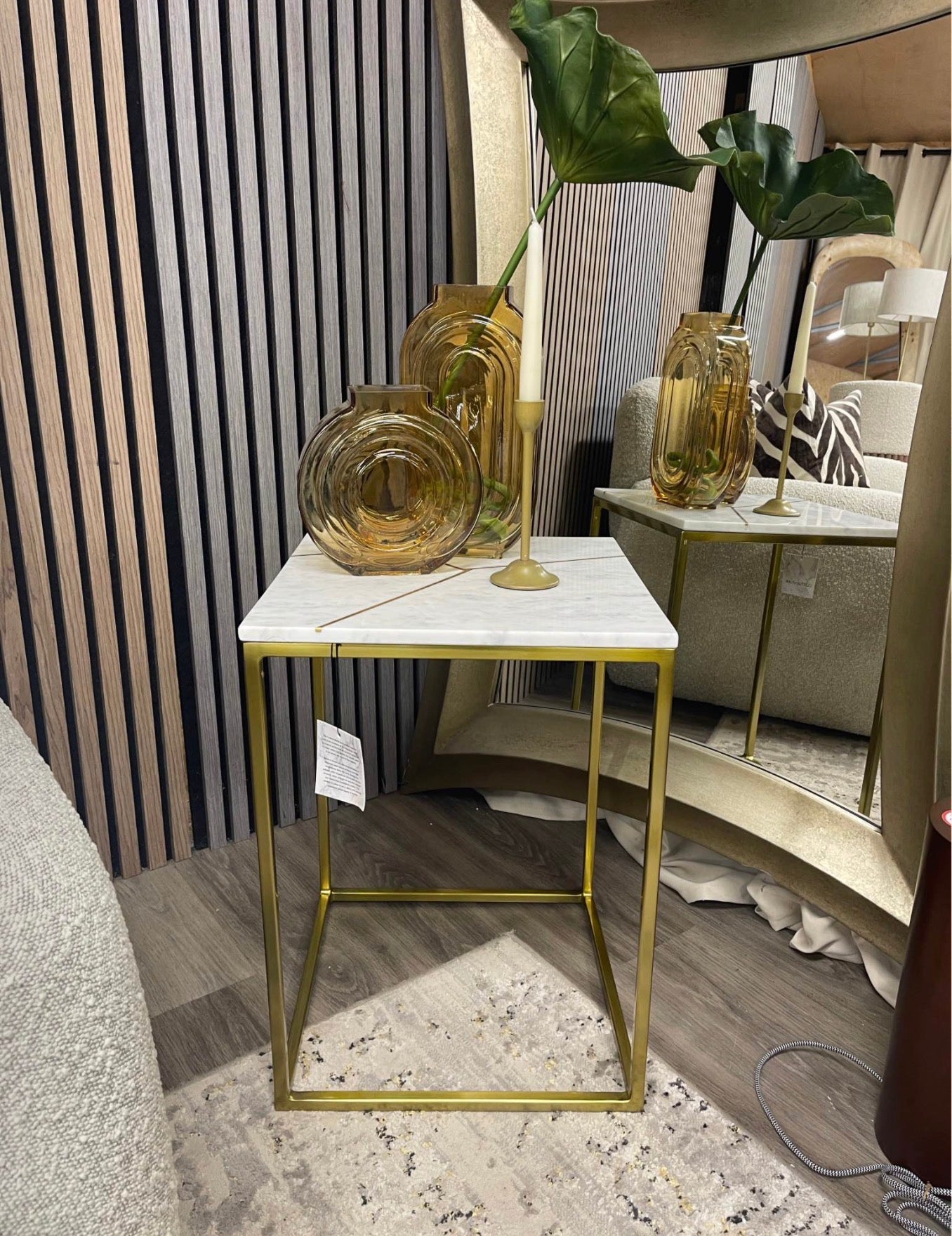 Marble Square Side Table
